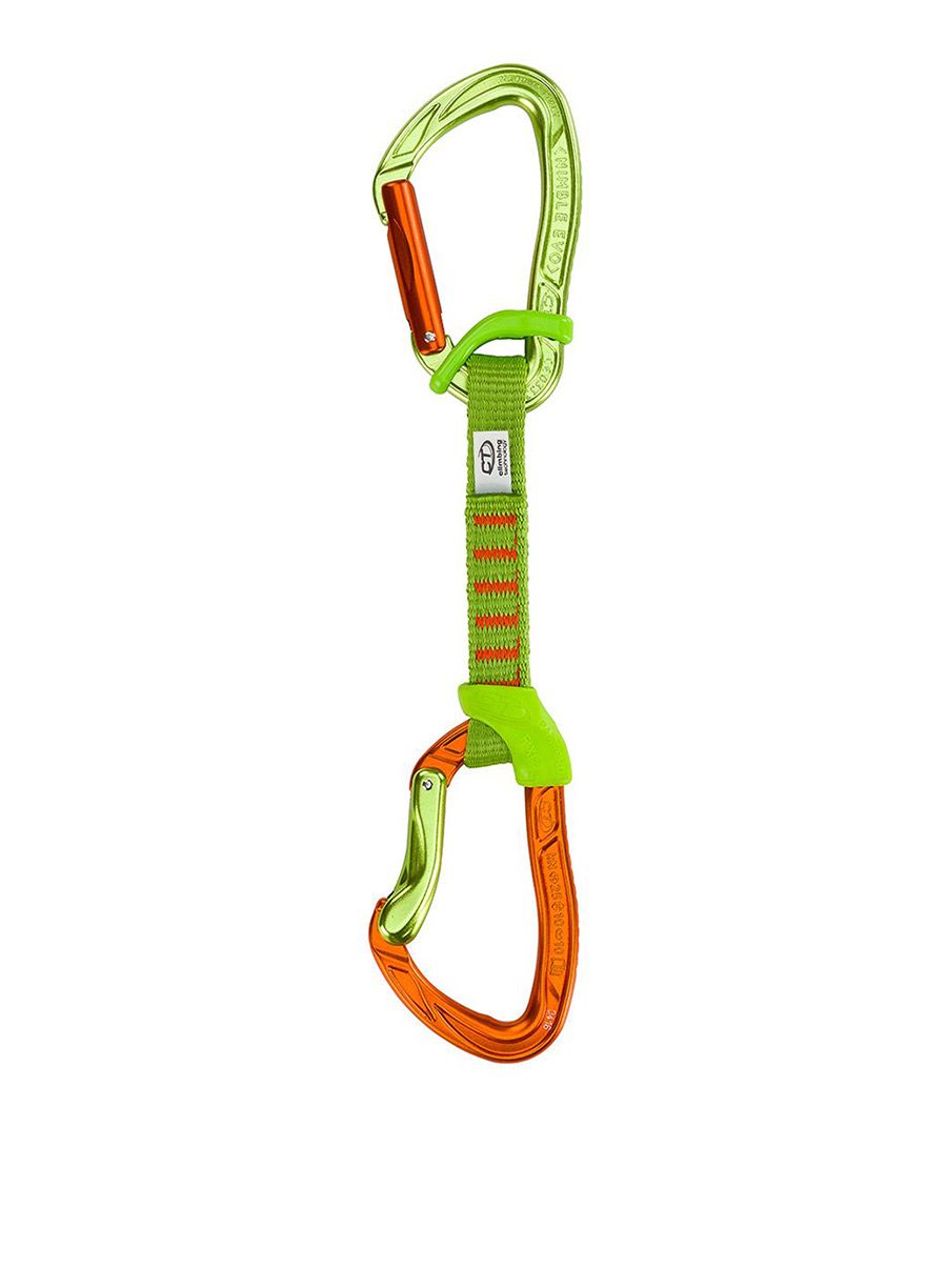 Penjački komplet Climbing Technology Nimble Fixbar Set NY 12 cm - green/orange