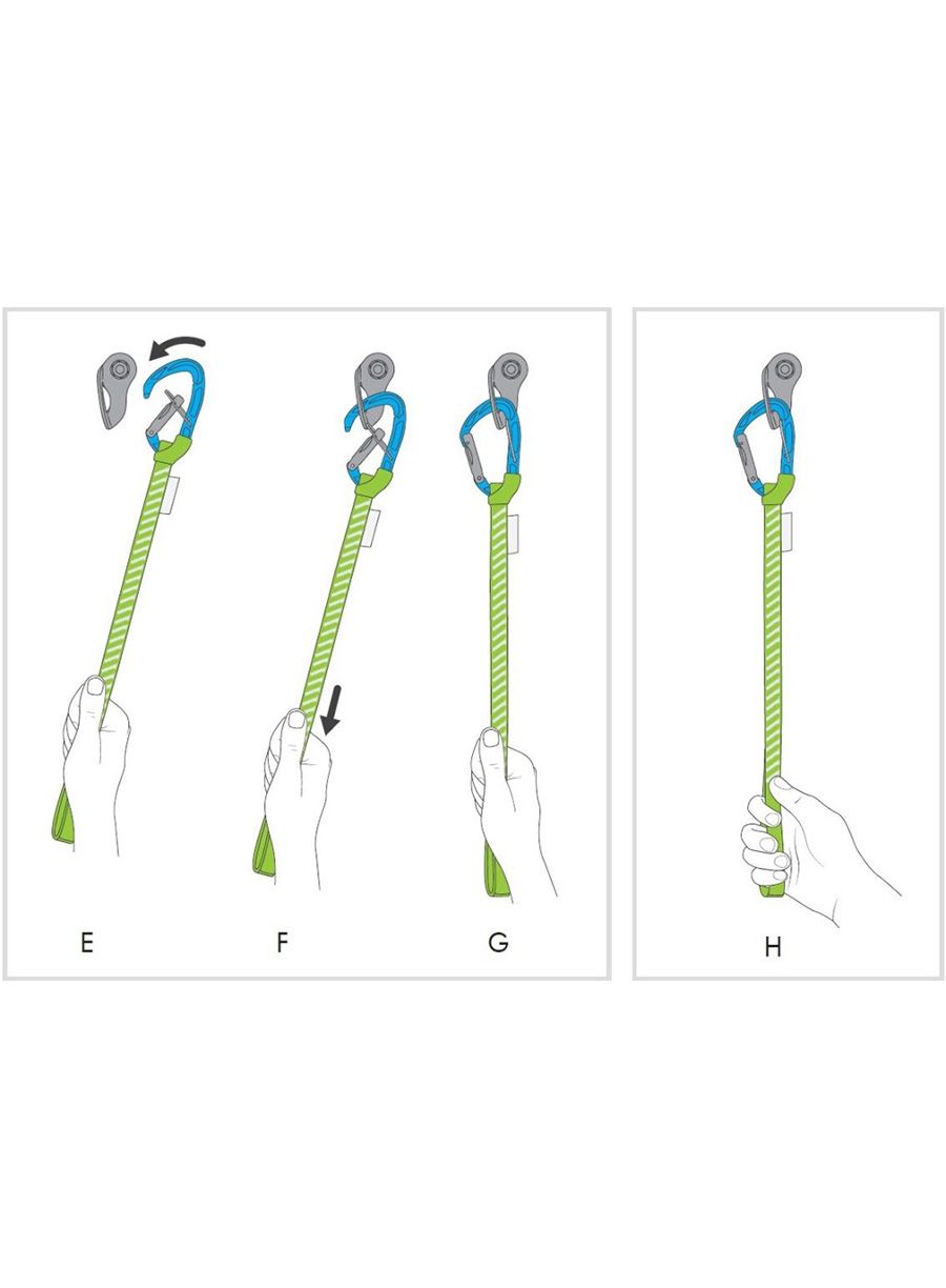 Penjački komplet Climbing Technology Tricky - light blue/green