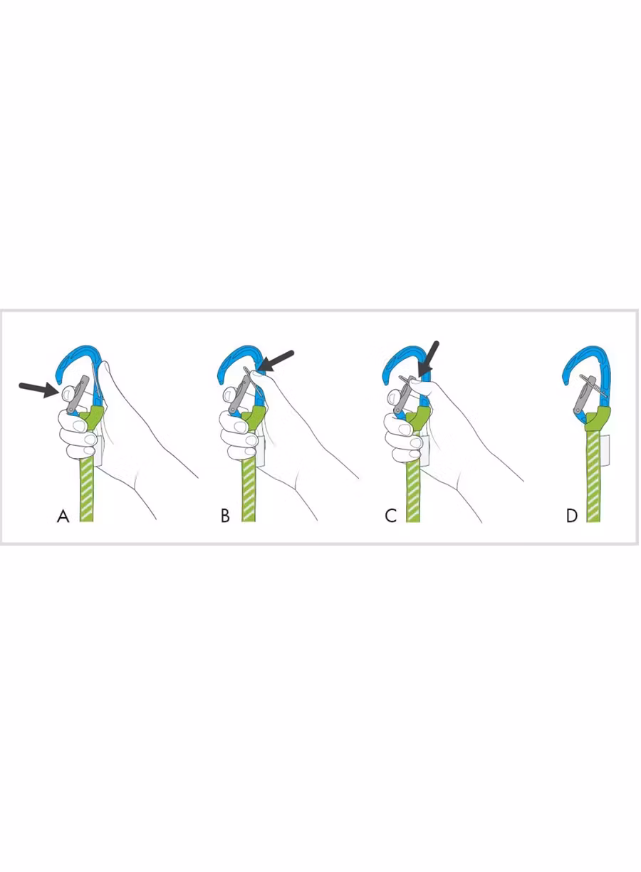 Penjački komplet Climbing Technology Tricky - light blue/green