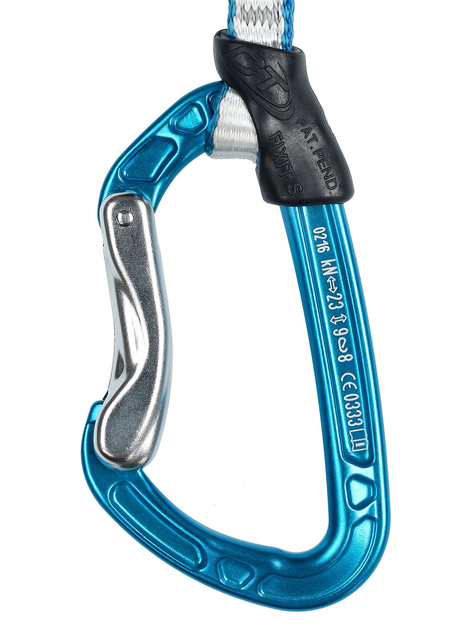 Penjački komplet Climbing Technology Aerial PRO Set DY Set 17cm - silver/light blue