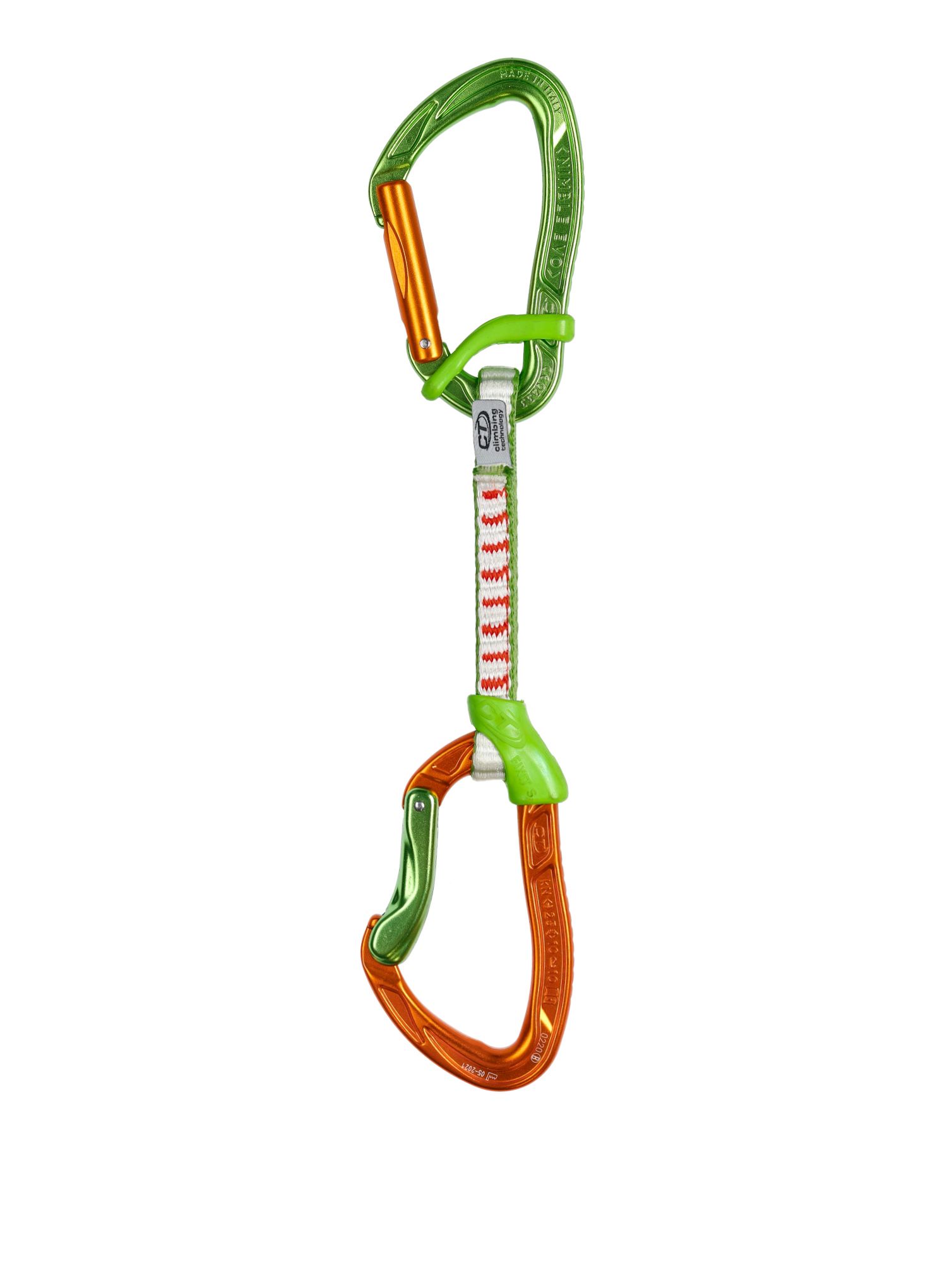Penjački komplet Climbing Technology Nimble Fixbar Set DY 12 cm - green/orange