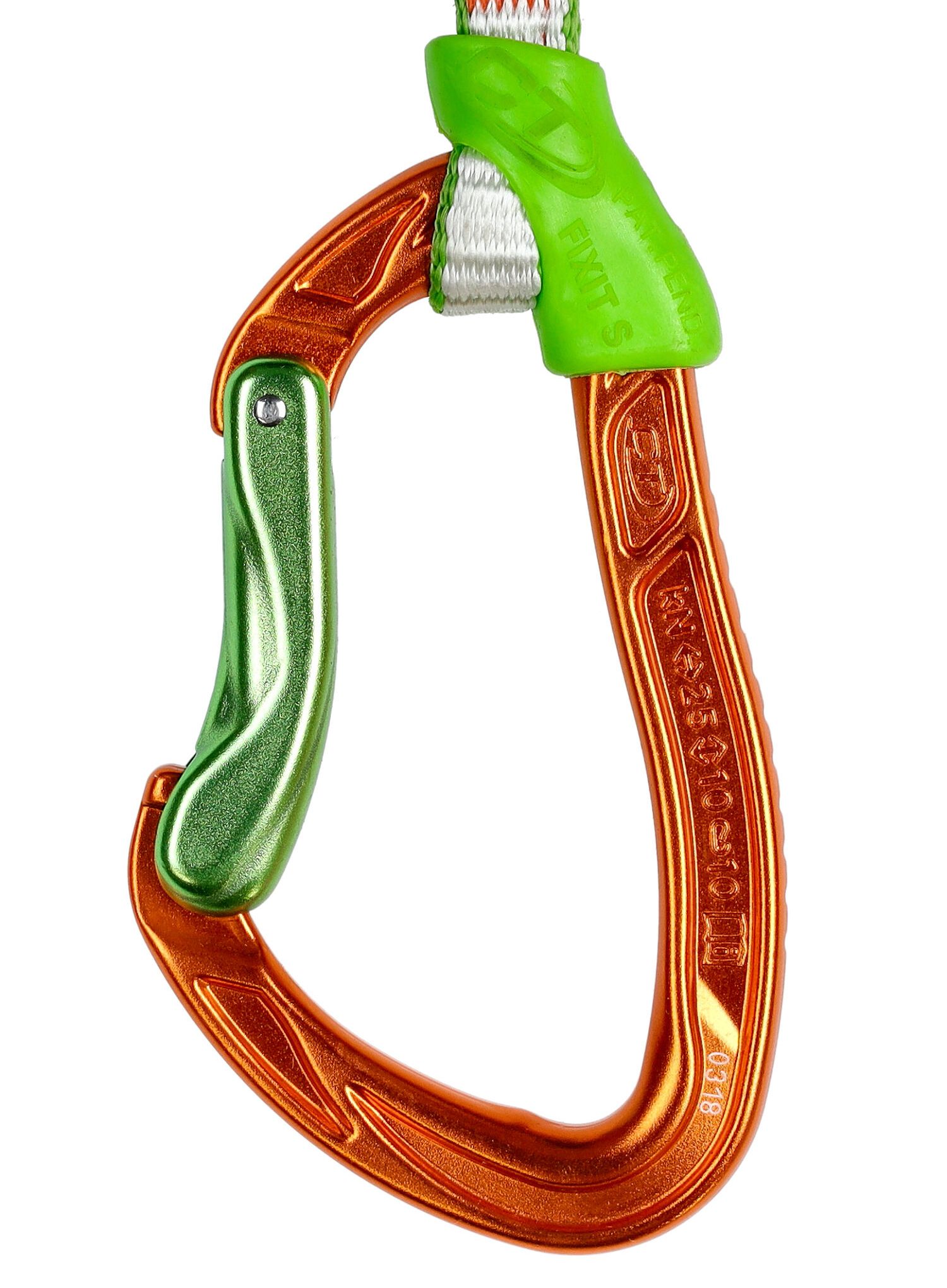 Penjački komplet Climbing Technology Nimble Fixbar Set DY 17 cm - green/orange