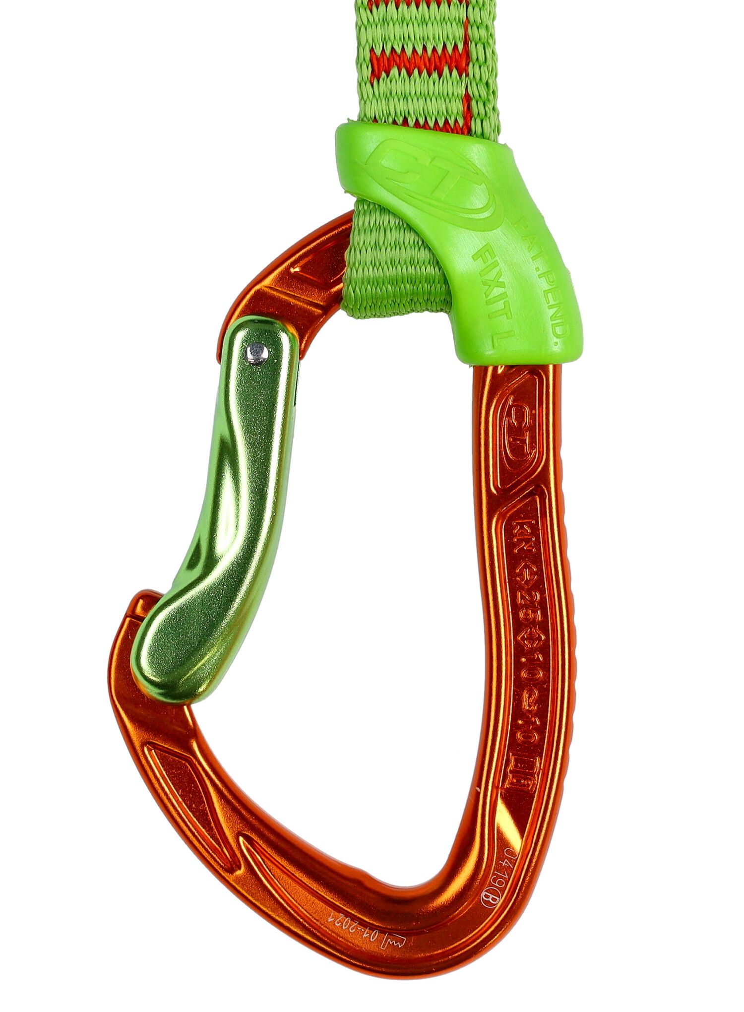Penjački komplet Climbing Technology Nimble Fixbar Set 22 cm - green/orange