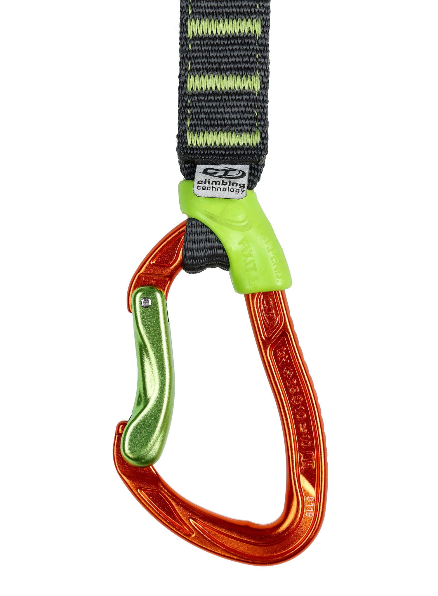 Penjački komplet Climbing Technology Nimble Fixbar Set NY Pro 12 cm - green/orange