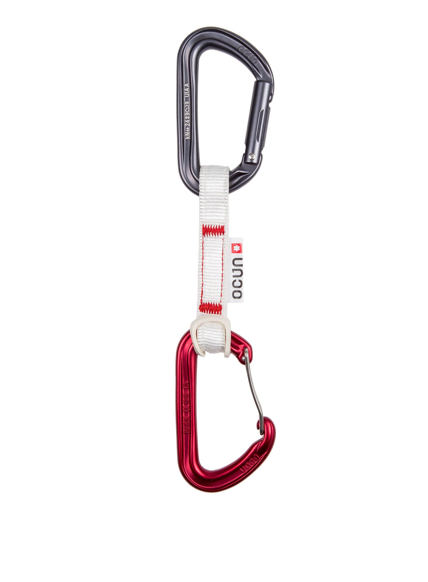 Penjački kompleti Ocun Hawk QD Combi Bio-Dyn-Ring 15 mm 10 cm 6-pack - red