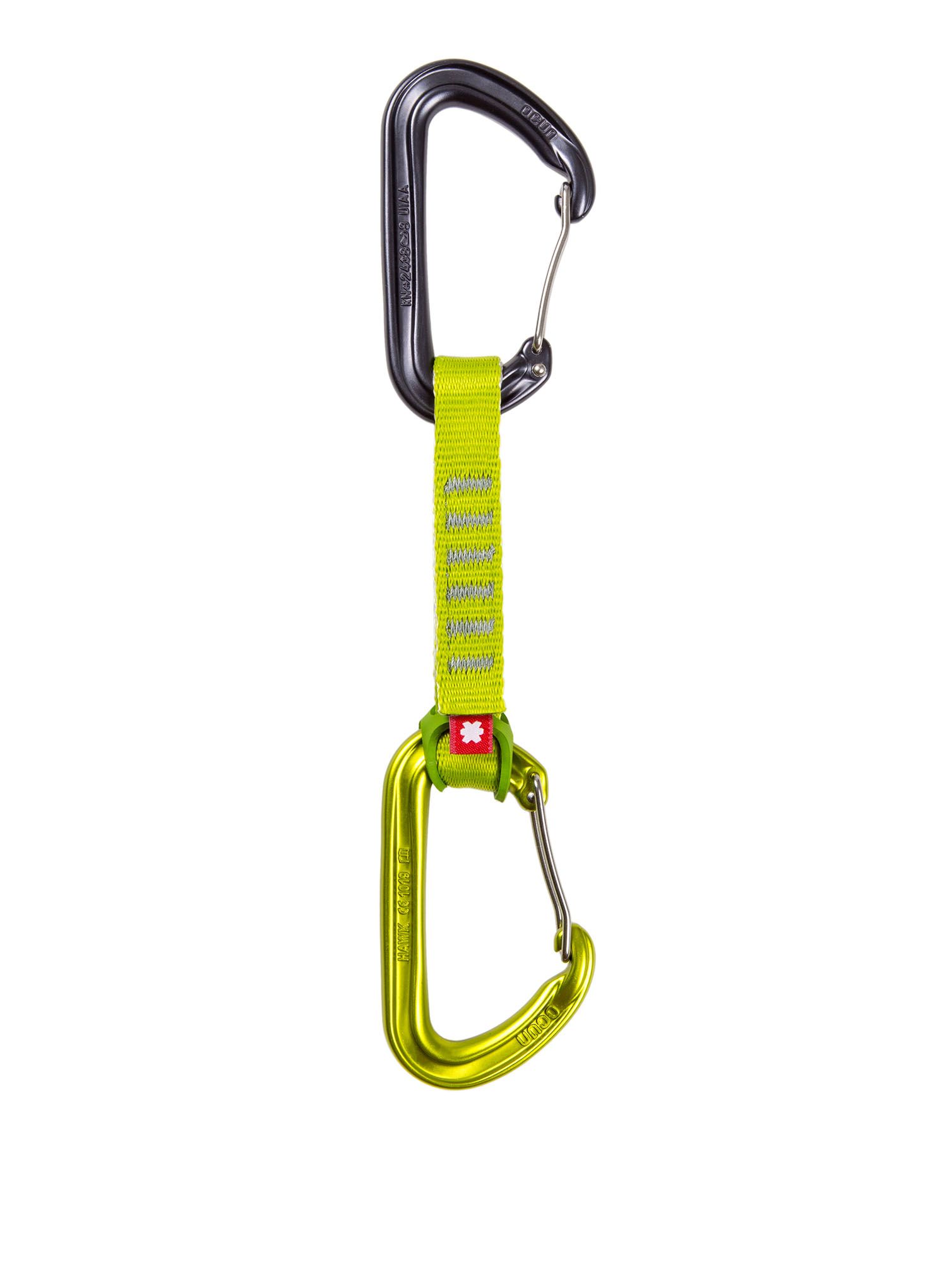 Penjački kompleti Ocun Hawk QD Wire Eco-Pes 16 mm 10 cm 6-pack - green