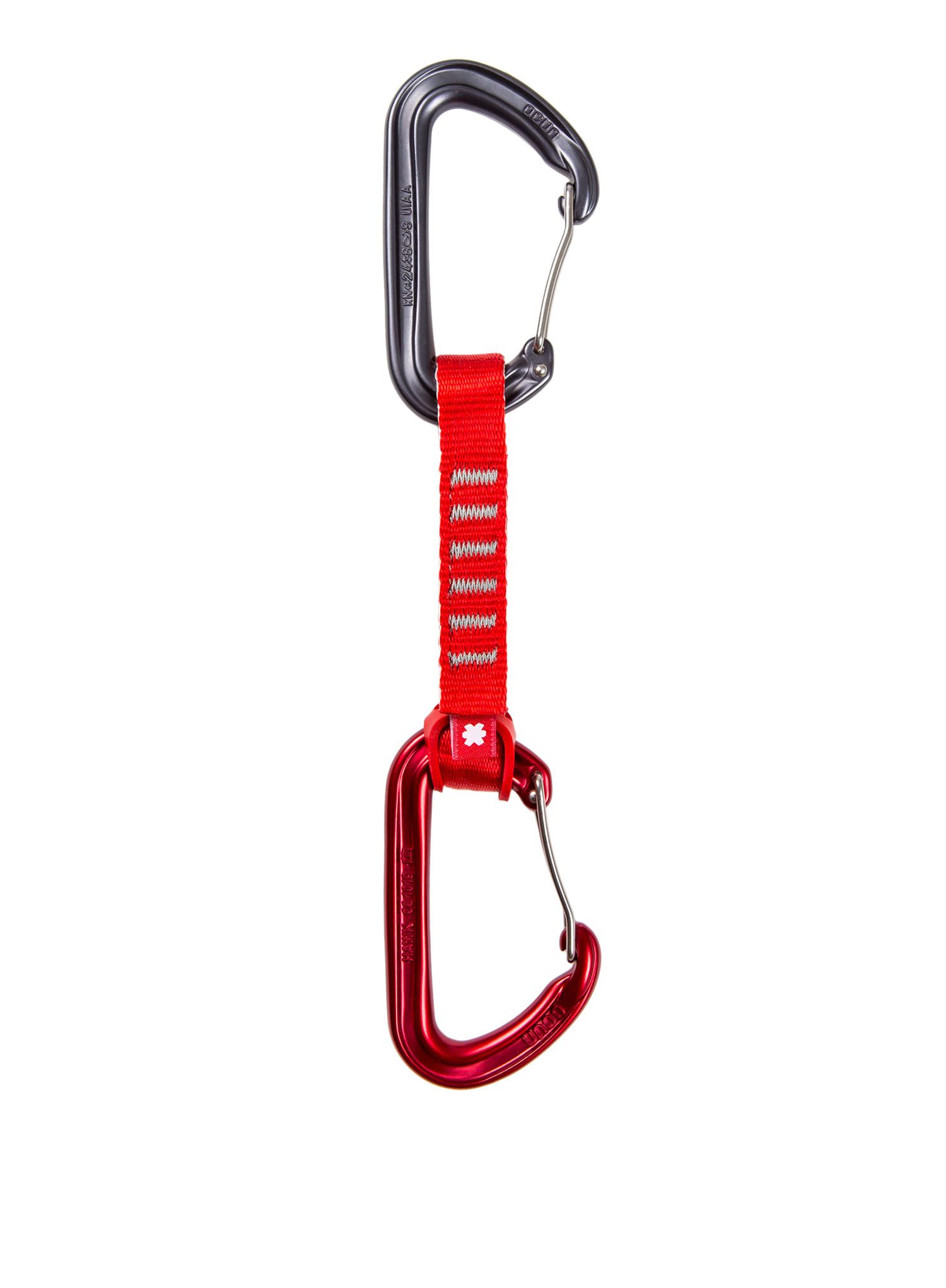 Penjački kompleti Ocun Hawk QD Wire Eco-Pes 16 mm 10 cm 6-pack - red