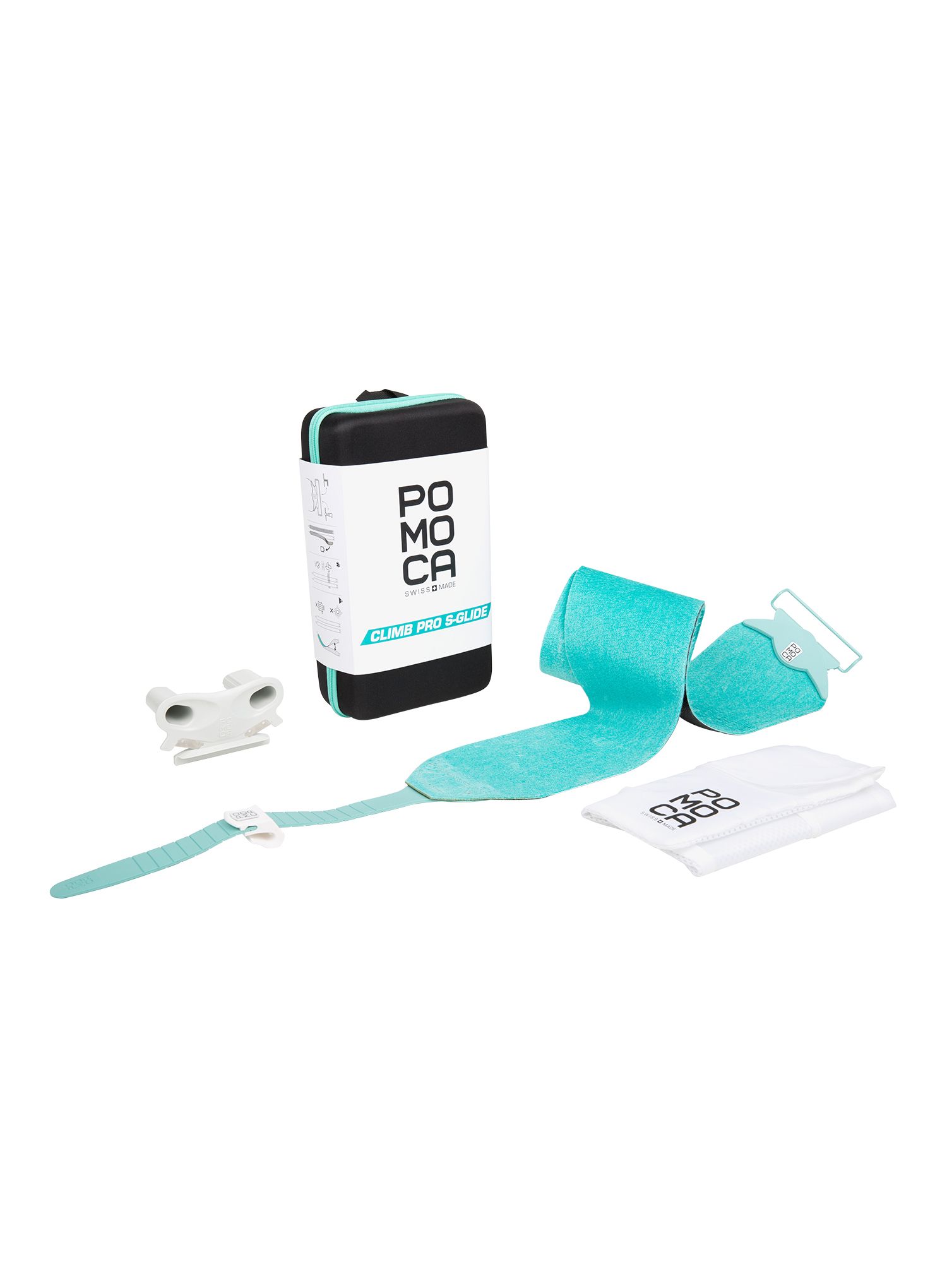 Kože za turno skijanje Pomoca Climb Pro S-Glide ready2climb - 130 mm - turquoise