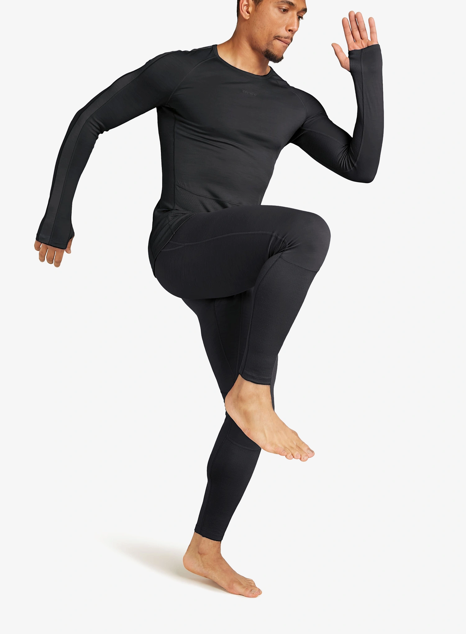 Termo tajice Icebreaker Men 200 ZoneKnit Leggings - black