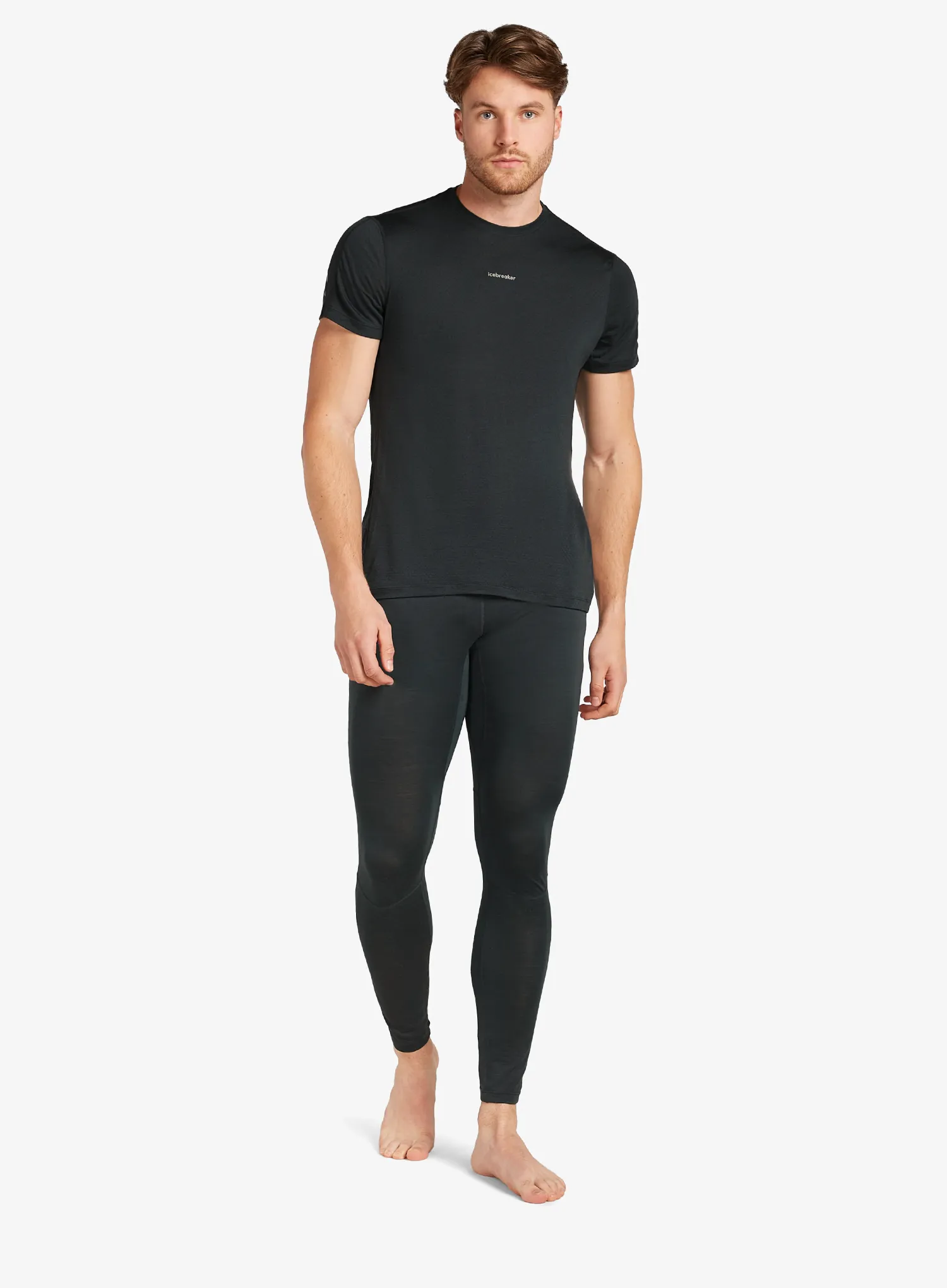 Termo tajice Icebreaker Merino Blend 125 ZoneKnit Leggings - black