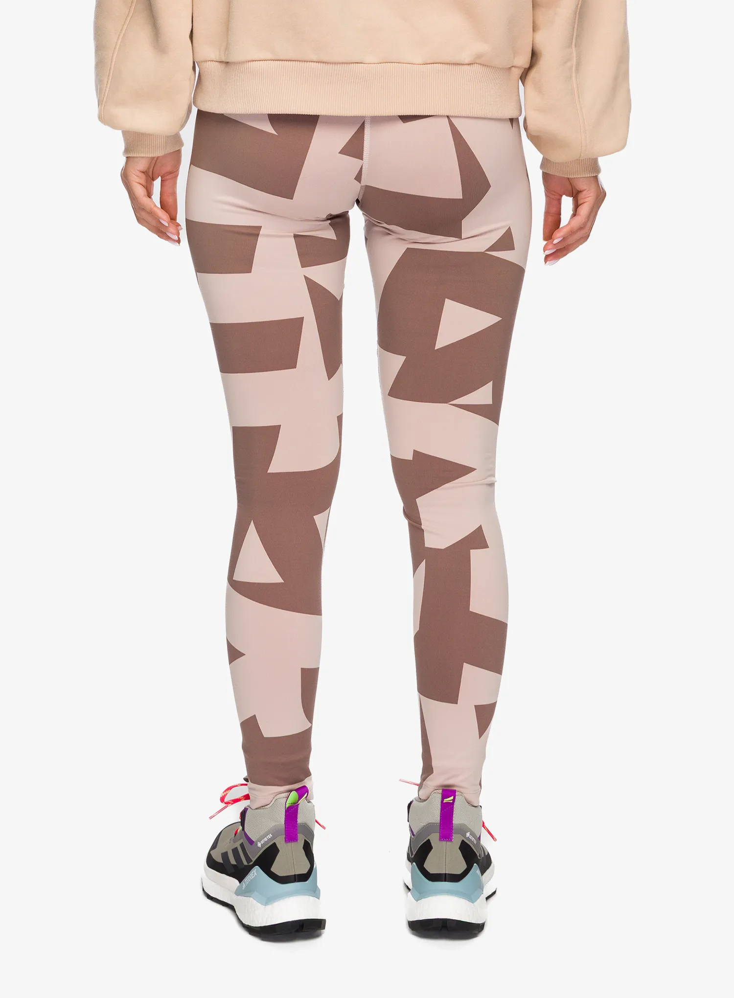 Ženske termo tajice adidas TERREX Multi Synthetic Base Layer Leggings - wonder taupe