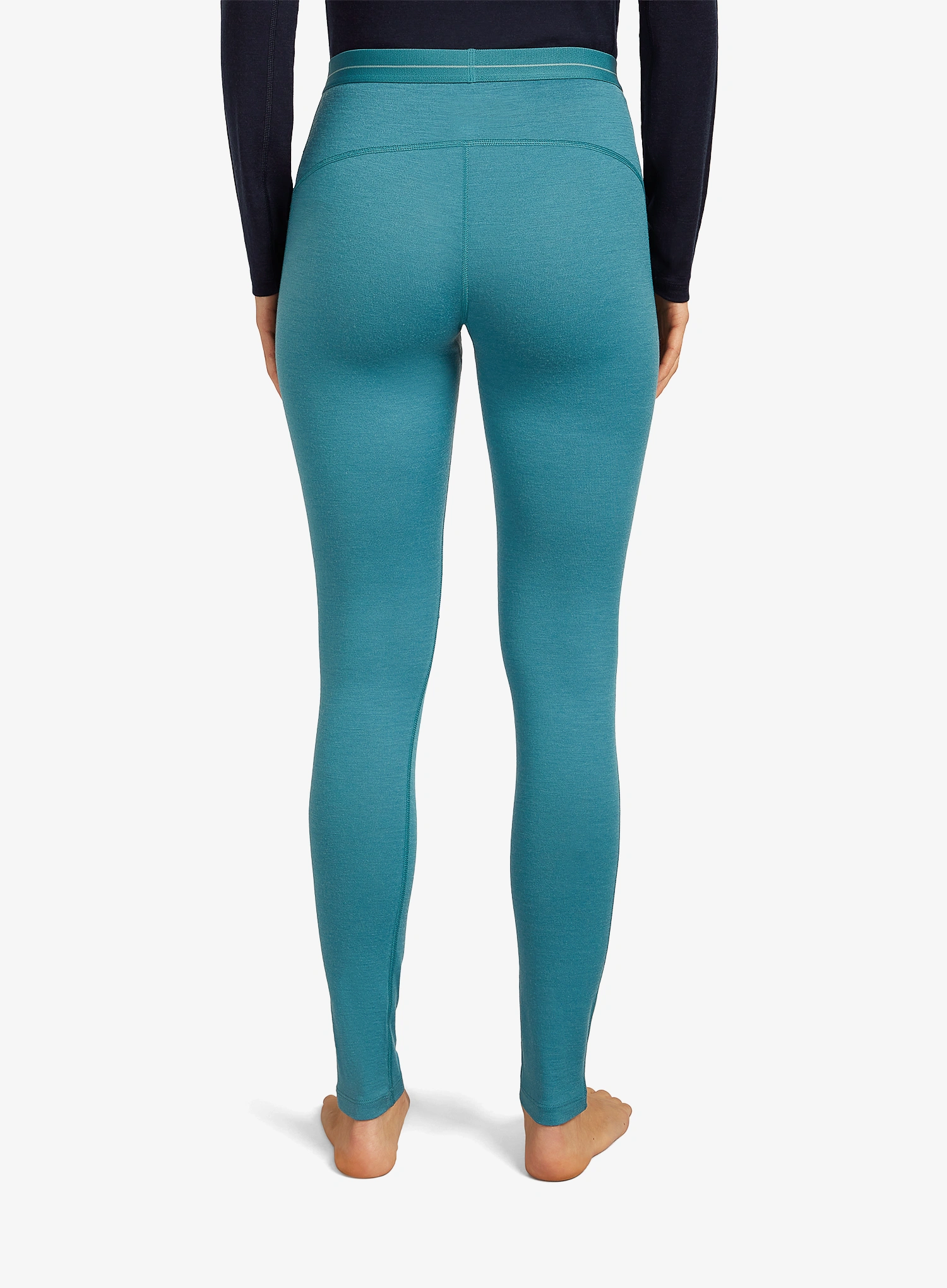 Ženske termo tajice Icebreaker 200 Oasis Leggings - topaz