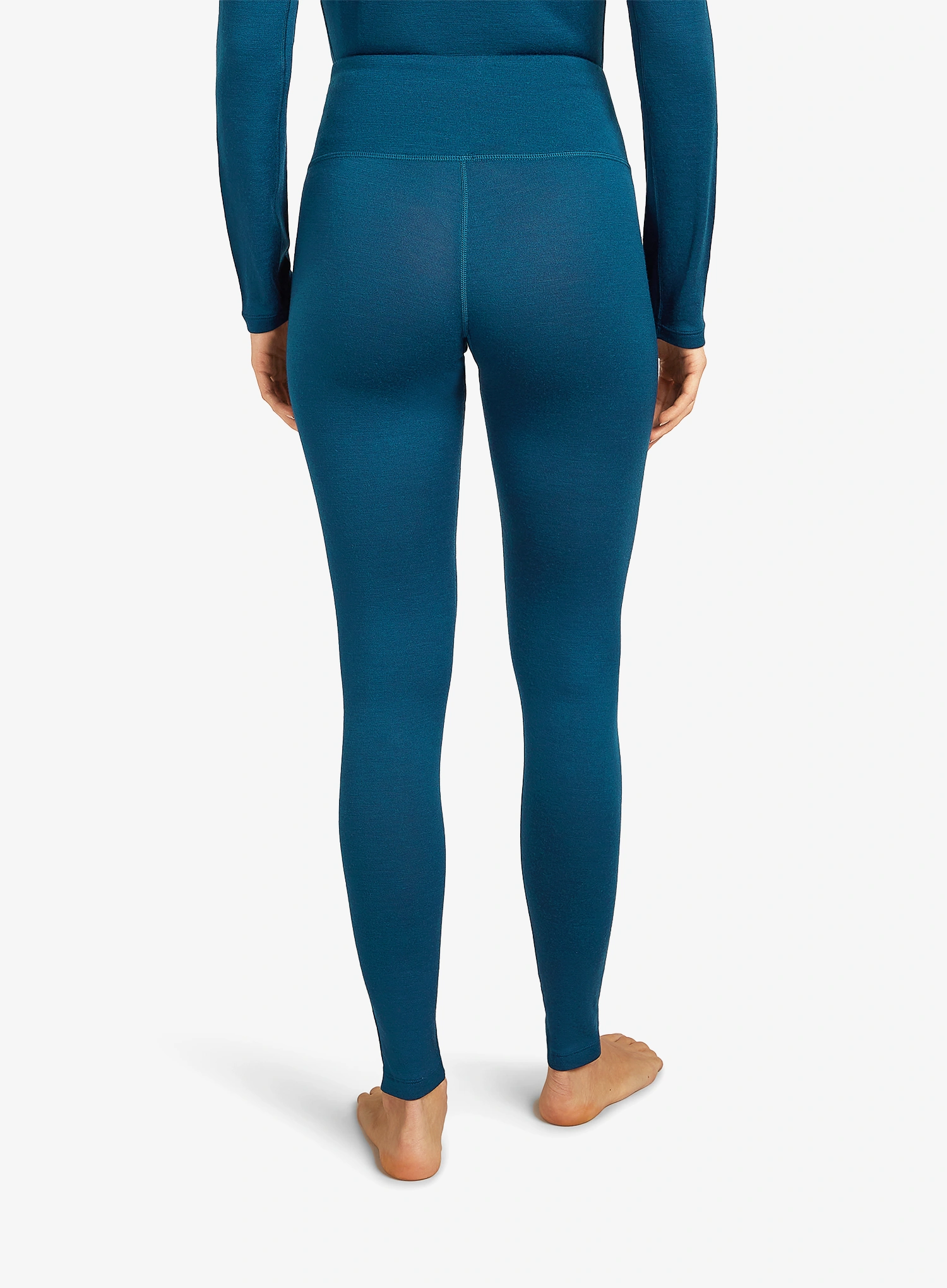 Ženske termo tajice Icebreaker Merino 260 Tech High Rise Leggings - atlantis