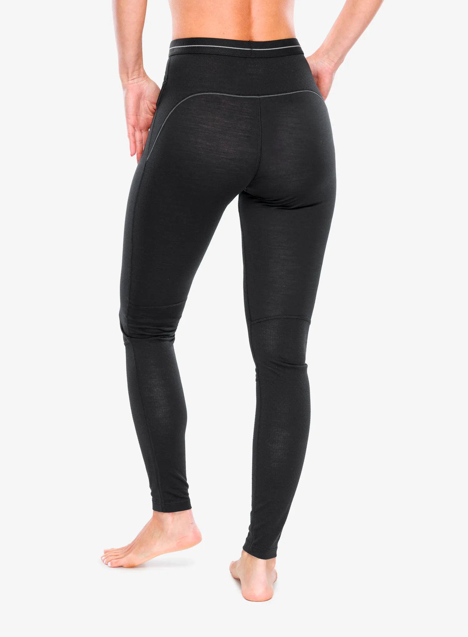 Ženske termo tajice Icebreaker Merino Blend 125 ZoneKnit Leggings - black