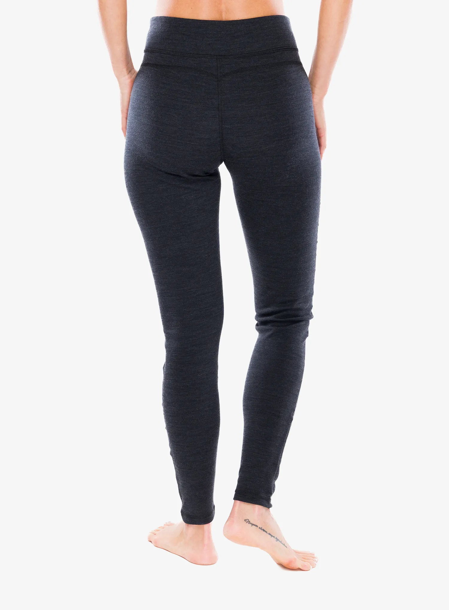 Ženske termo tajice Smartwool Classic Merino BL Bottom - charcoal heather