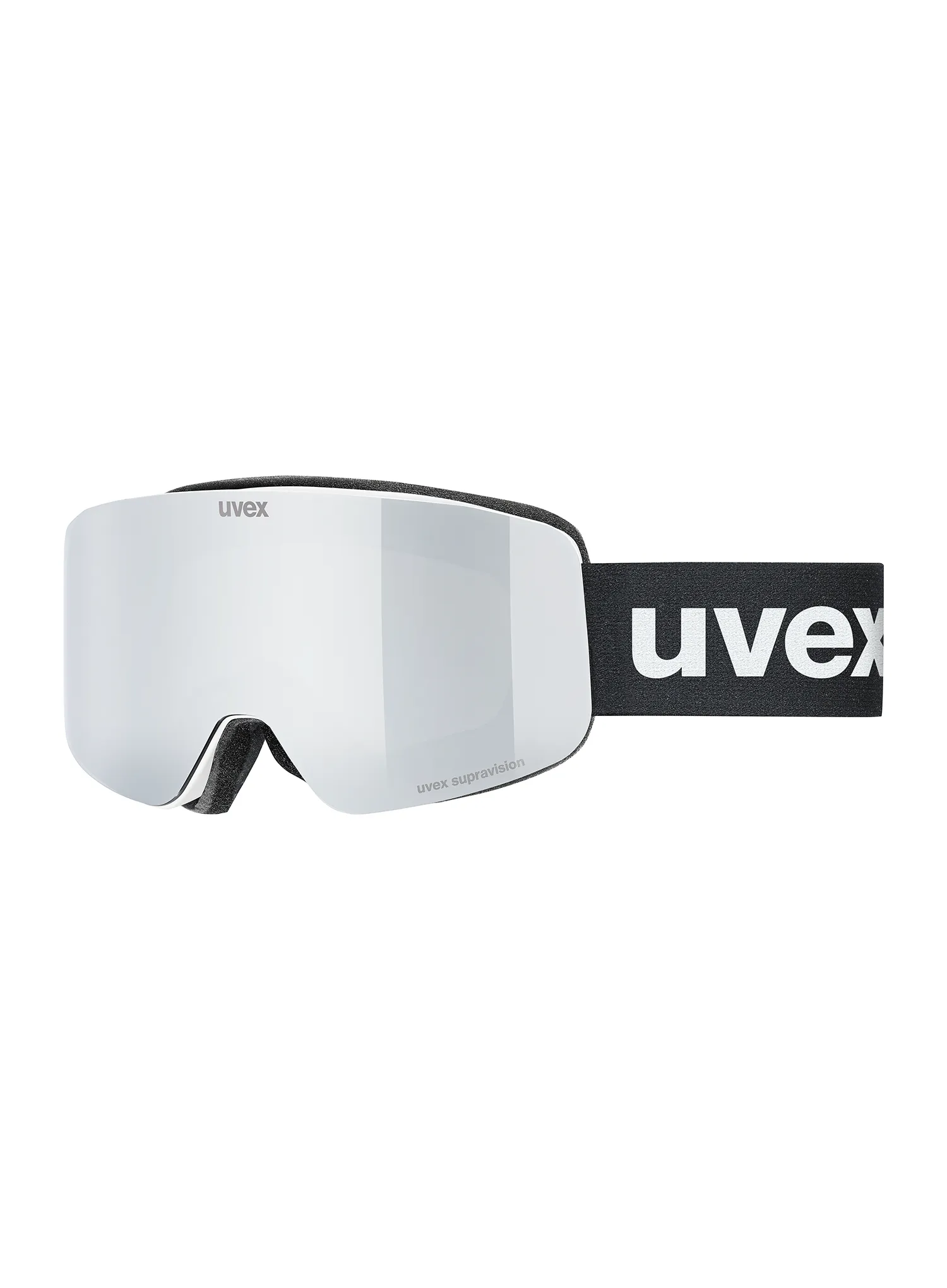 Dječje skijaške naočale Uvex pwdr FM - white matt dl/silver clear