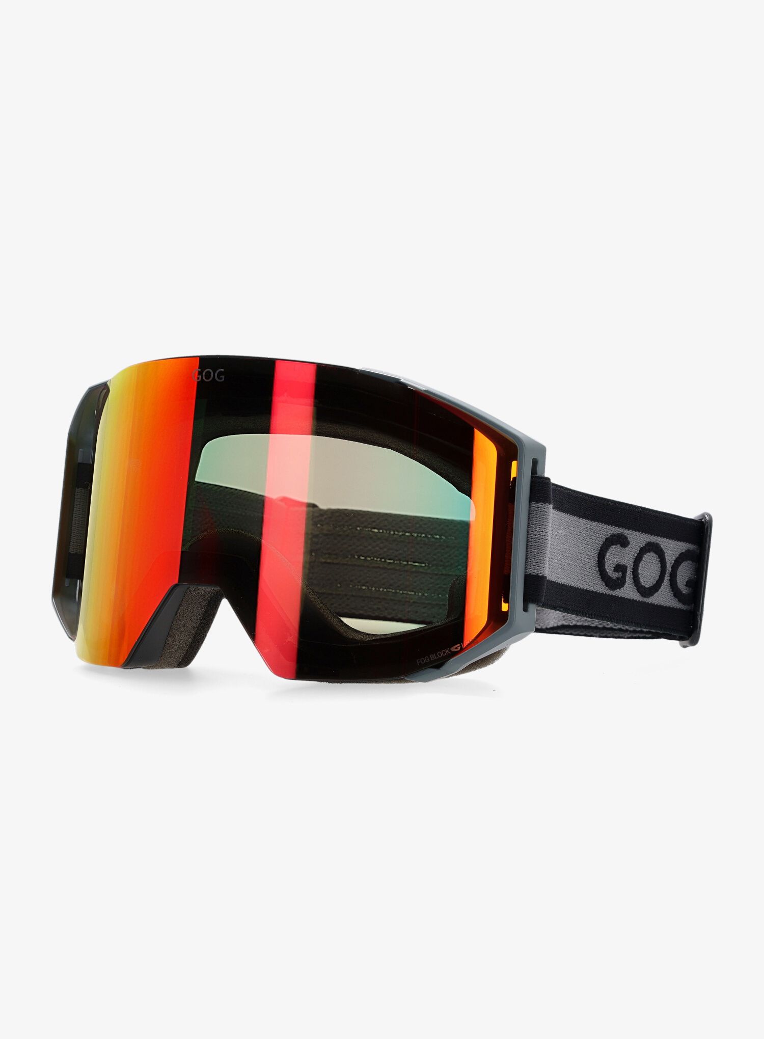Skijaške naočale GOG Stratus - matt black/grey/red