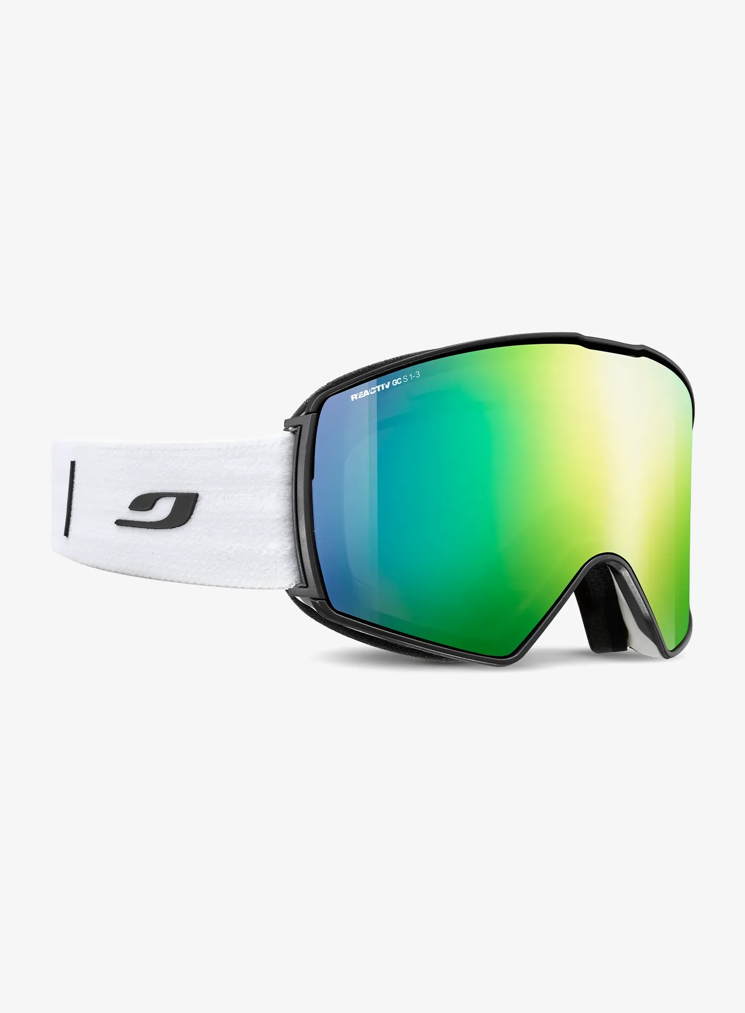 Skijaške naočale Julbo Launcher - Reactiv 1-3 Glare Control - white