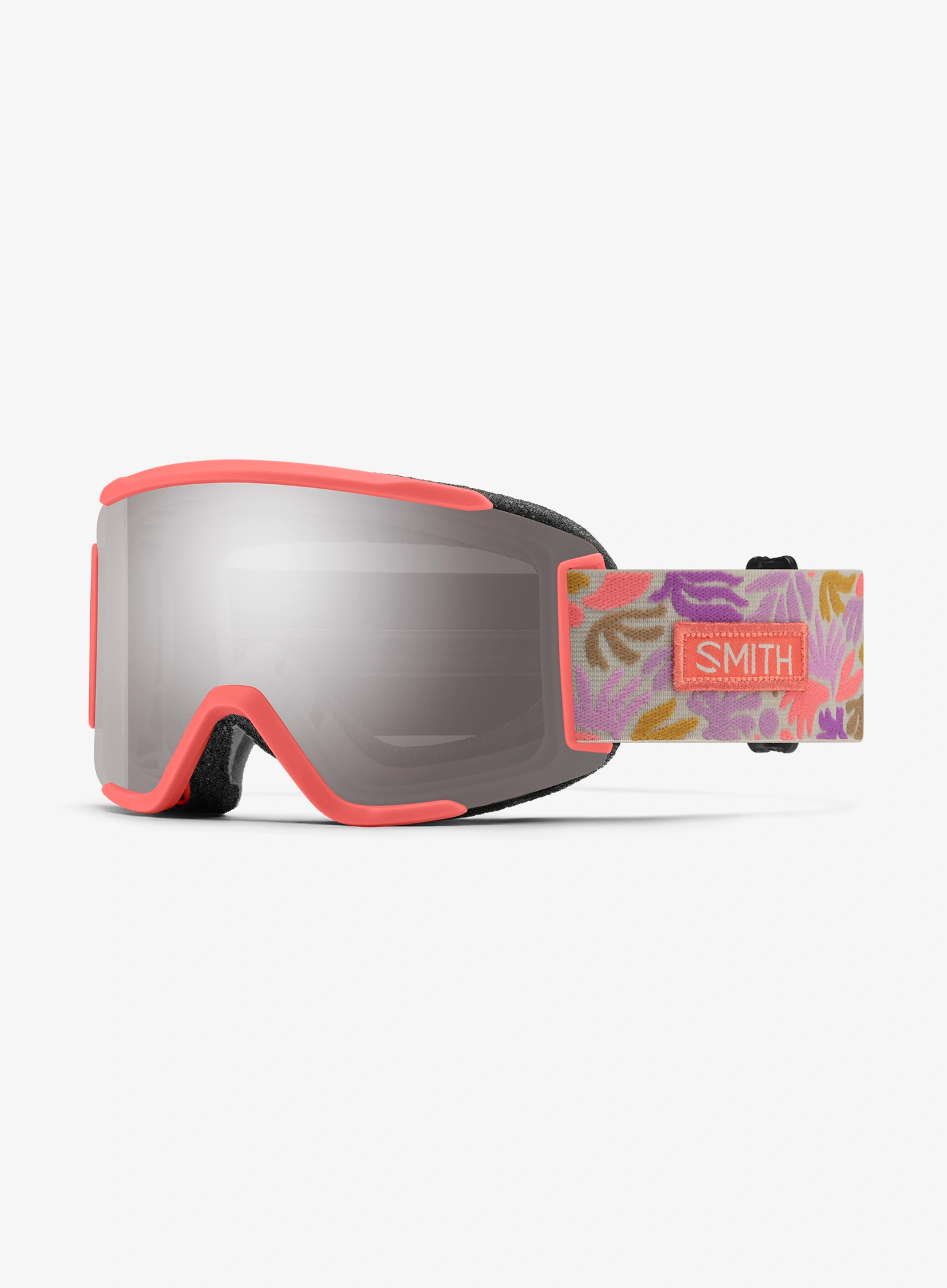 Skijaške naočale Smith Squad S - flare flora/sun platin mirror