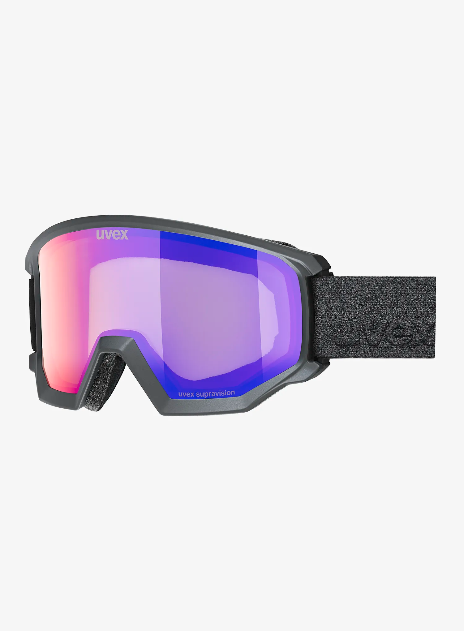 Skijaške naočale Uvex Athletic FM - black matt dl/ruby clear S2