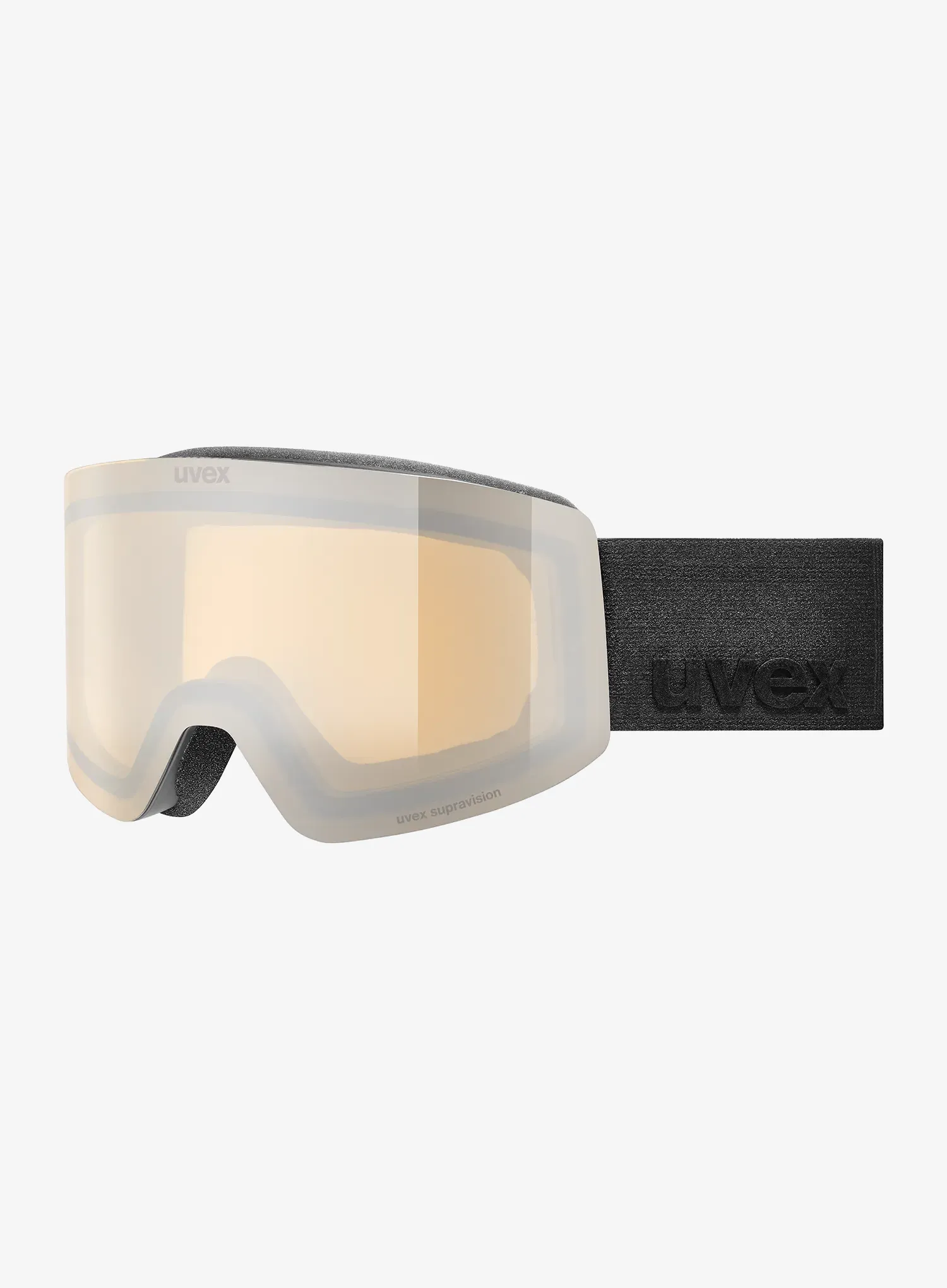 Skijaške naočale Uvex Provoqe FM - black matt dl/silver clear S2