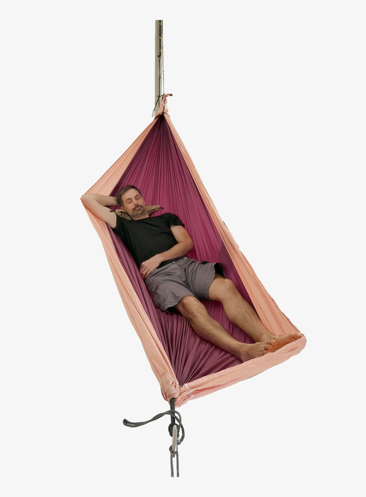Viseća mreža za dvije osobe Ticket To The Moon Original Hammock - plum/peach