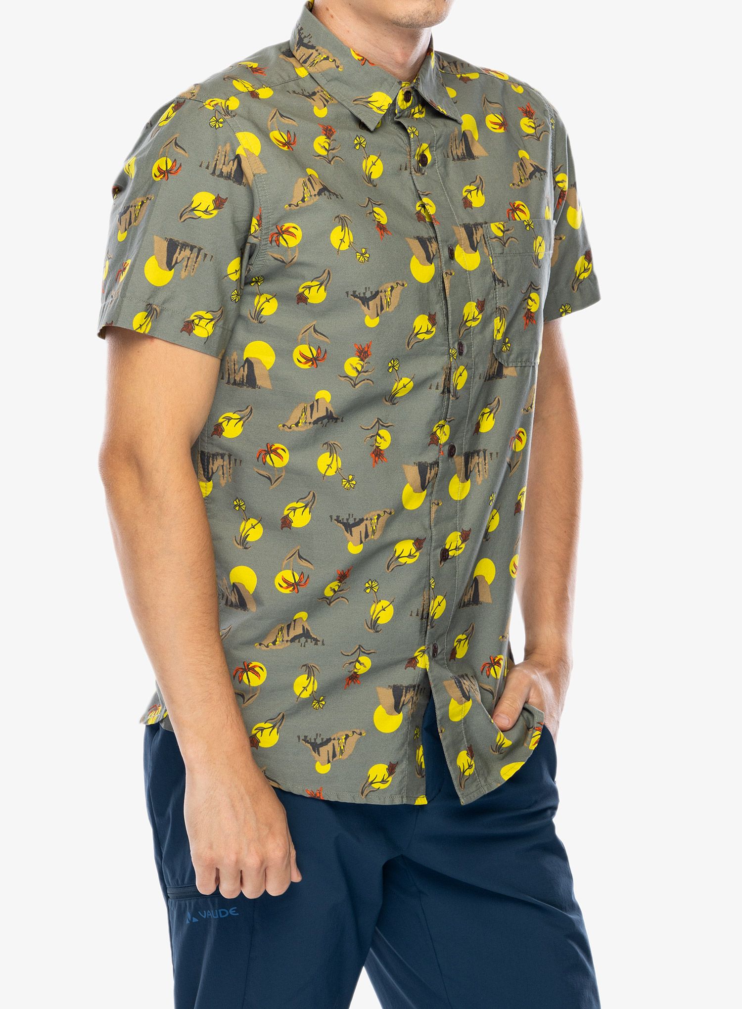 Planinarska košulja The North Face Baytrail Pattern Shirt S/S - agave green valley sun print