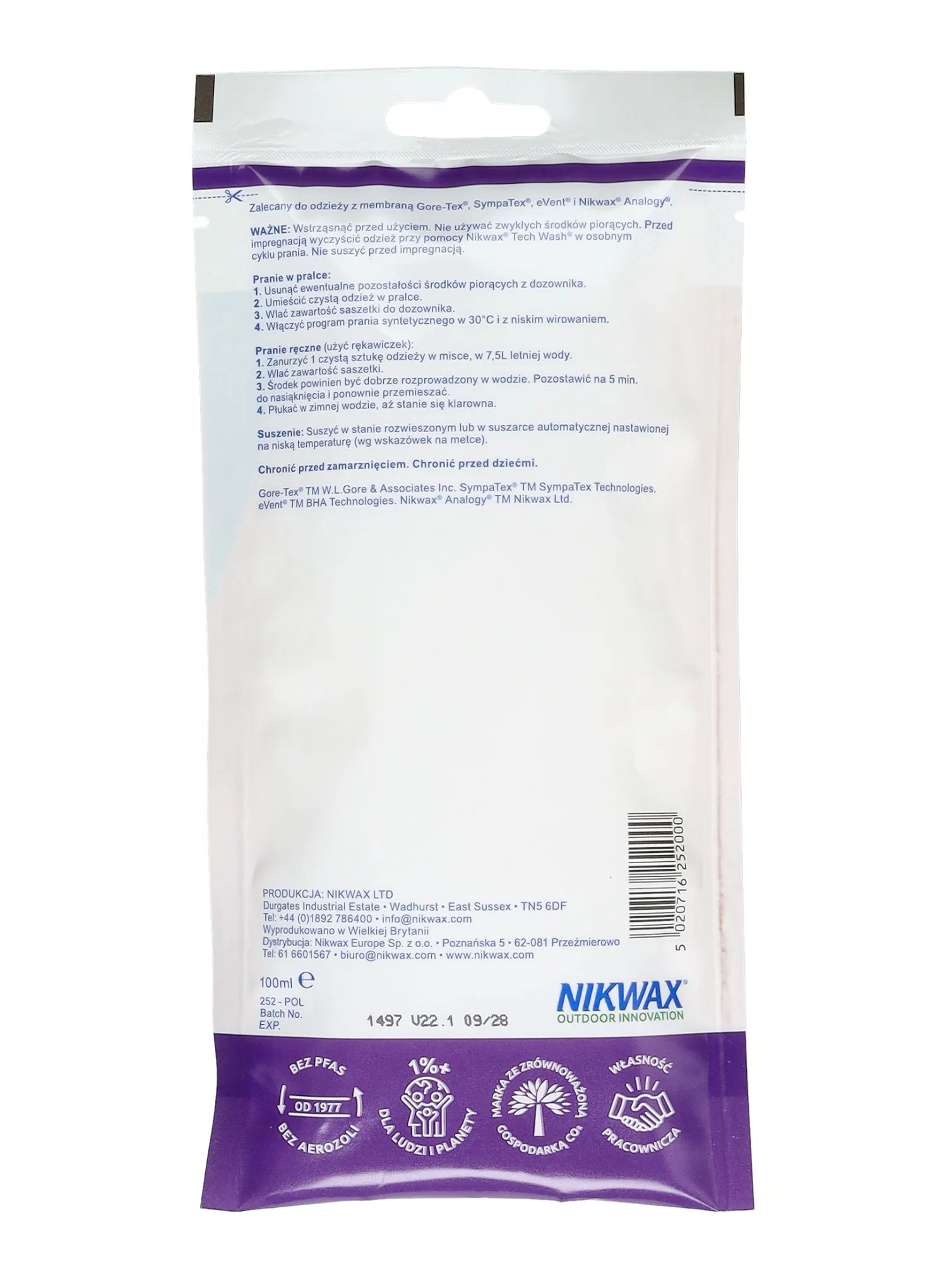 Impregnat za odjeću Nikwax TX Direct Wash In 100 ml