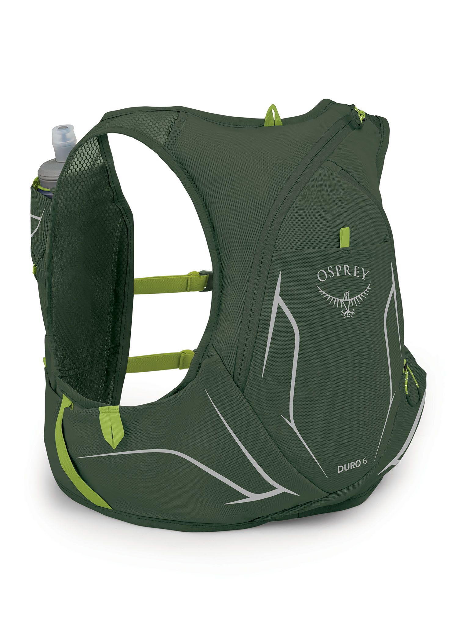 Prsluk za trčanje Osprey Duro 6 - seaweed green/limon