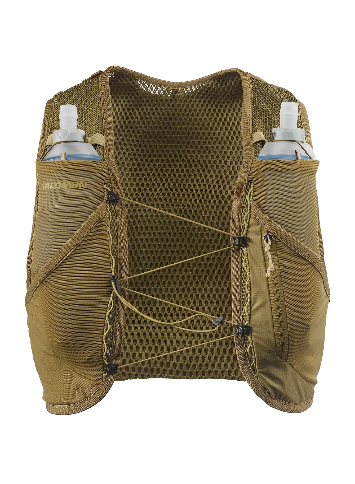 Prsluk za trčanje Salomon Active Skin 4 Set - brilliant olive/willow