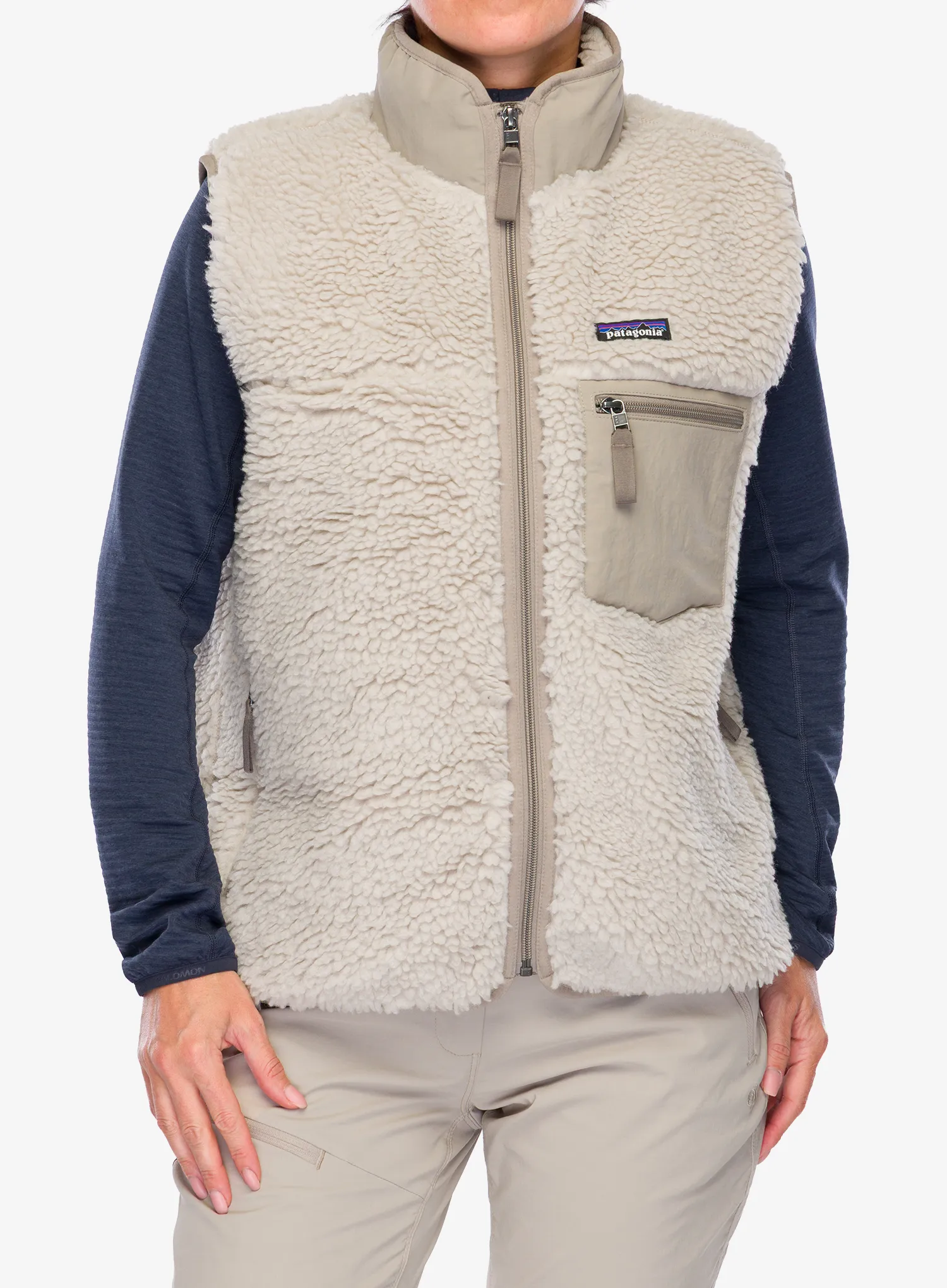 Ženski prsluk Patagonia Classic Retro-X Vest - natural