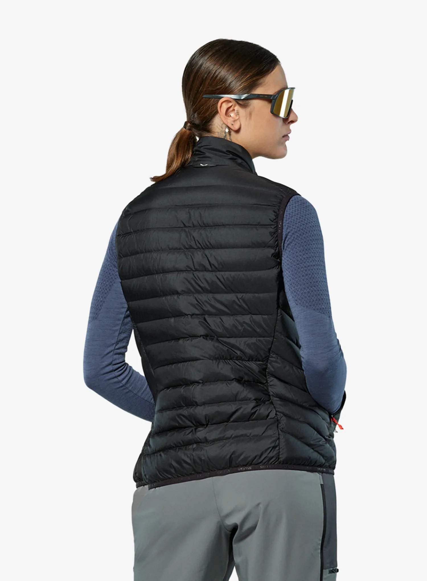 Ženski prsluk Salewa Brenta RDS Dwn Vest - black out