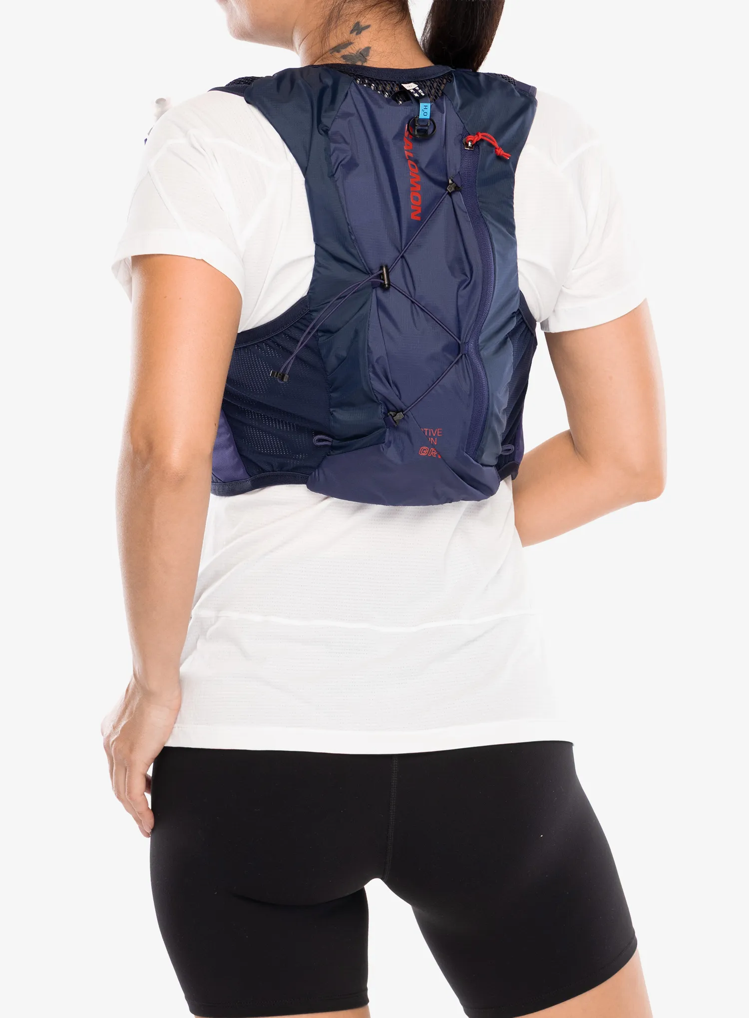 Prsluk za trčanje Salomon Active Skin 4 Grvl Set - maritime blue/ast