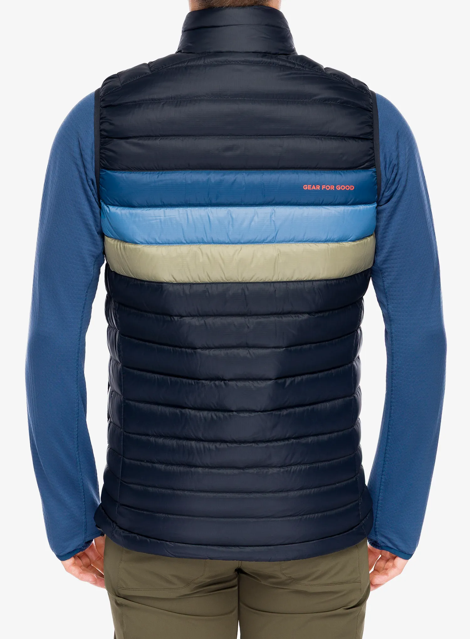Perjani prsluk Cotopaxi Fuego Down Vest - carbon stripes