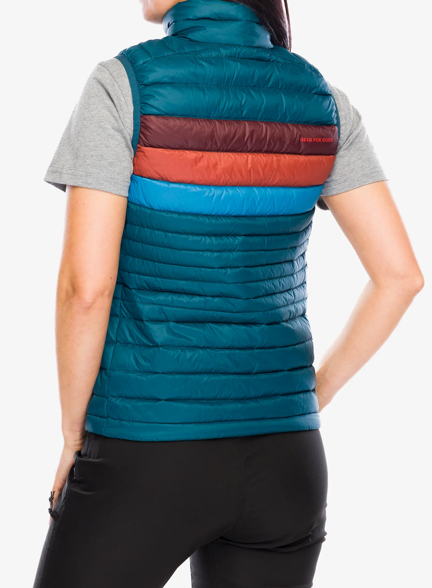 Ženski perjani prsluk Cotopaxi Fuego Down Vest - abyss stripes