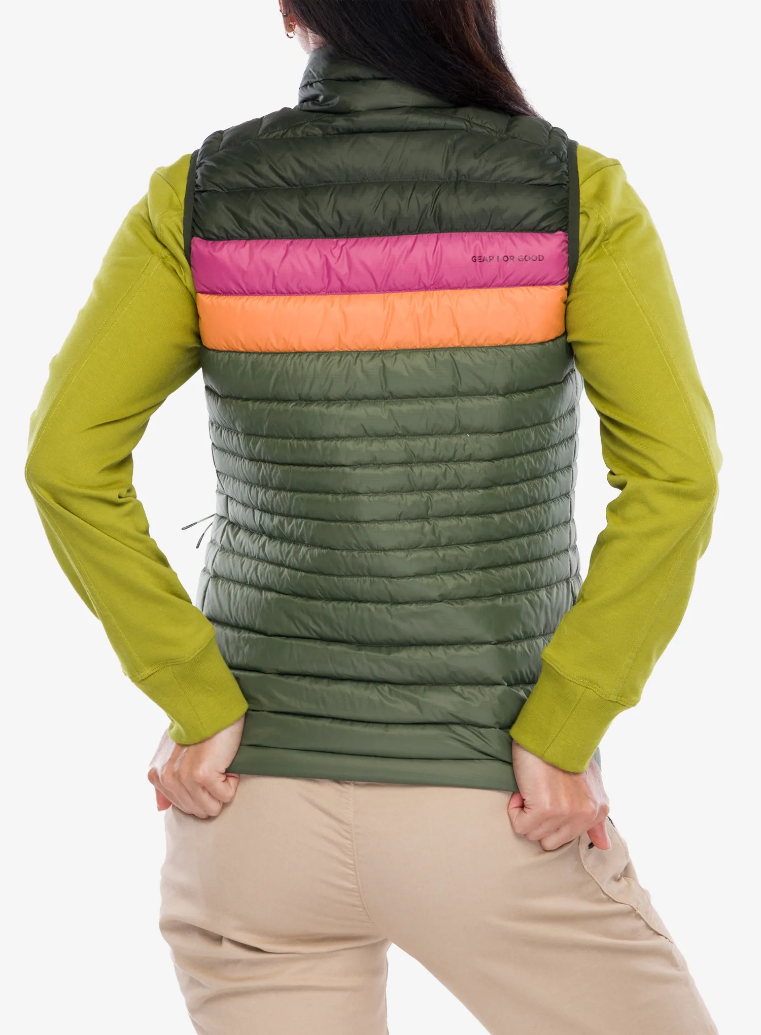 Ženski perjani prsluk Cotopaxi Fuego Down Vest - woods/fatigue