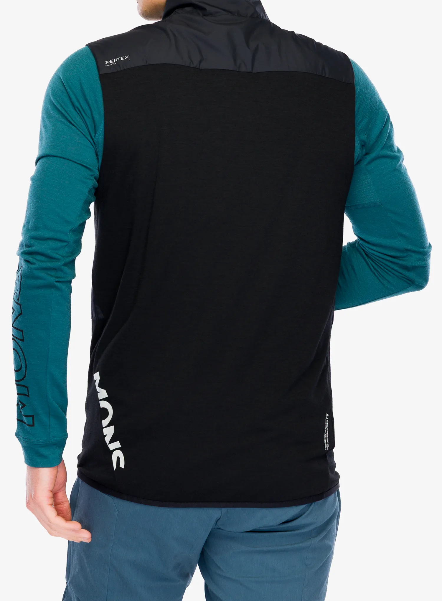 Biciklistički prsluk Mons Royale Diversion Merino Wind Vest - black