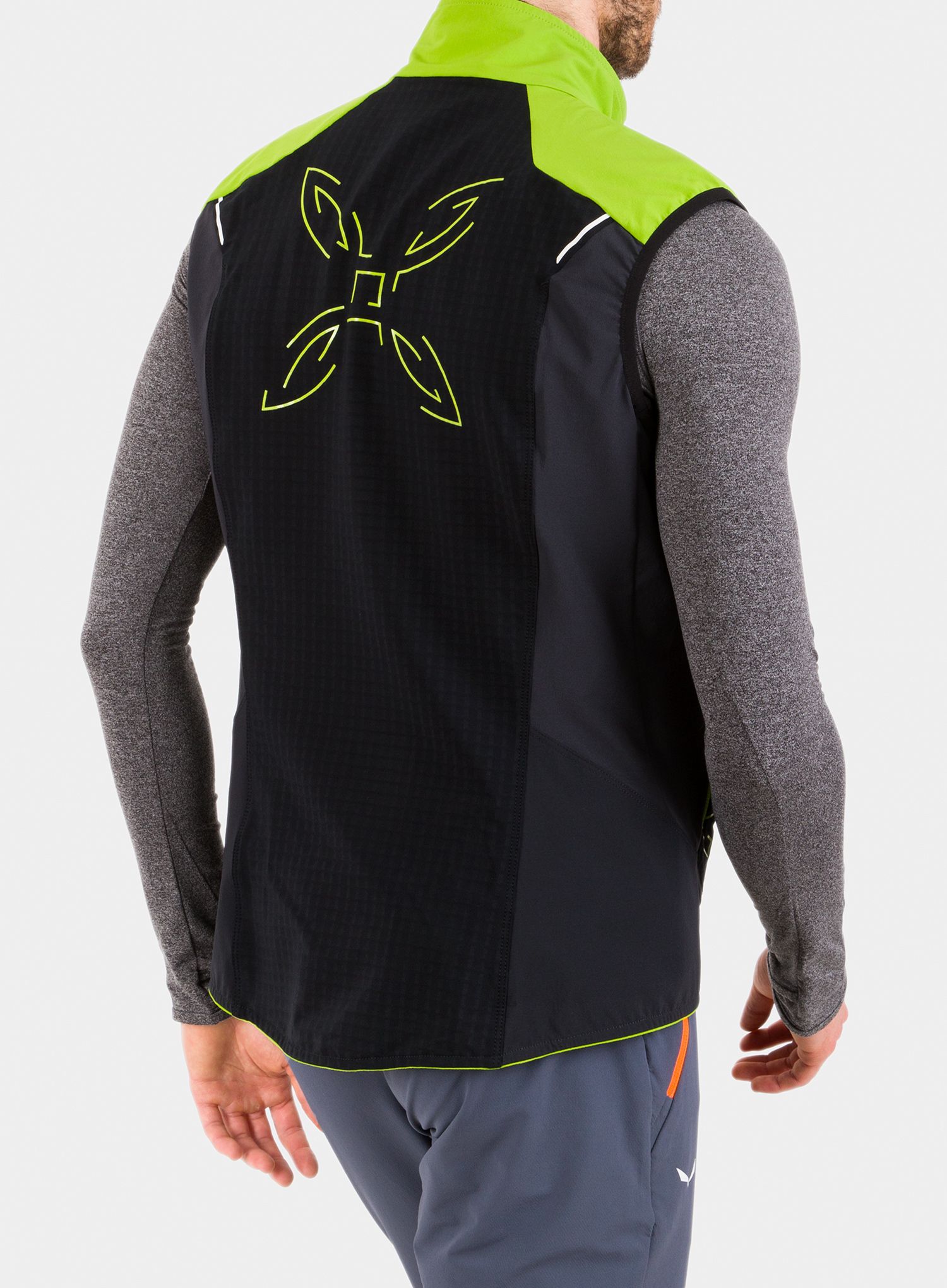 Prsluk Montura Wind Revolution Vest - black/acid green