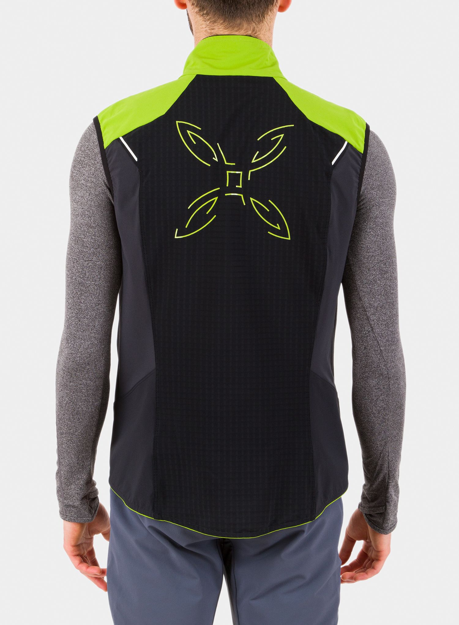 Prsluk Montura Wind Revolution Vest - black/acid green