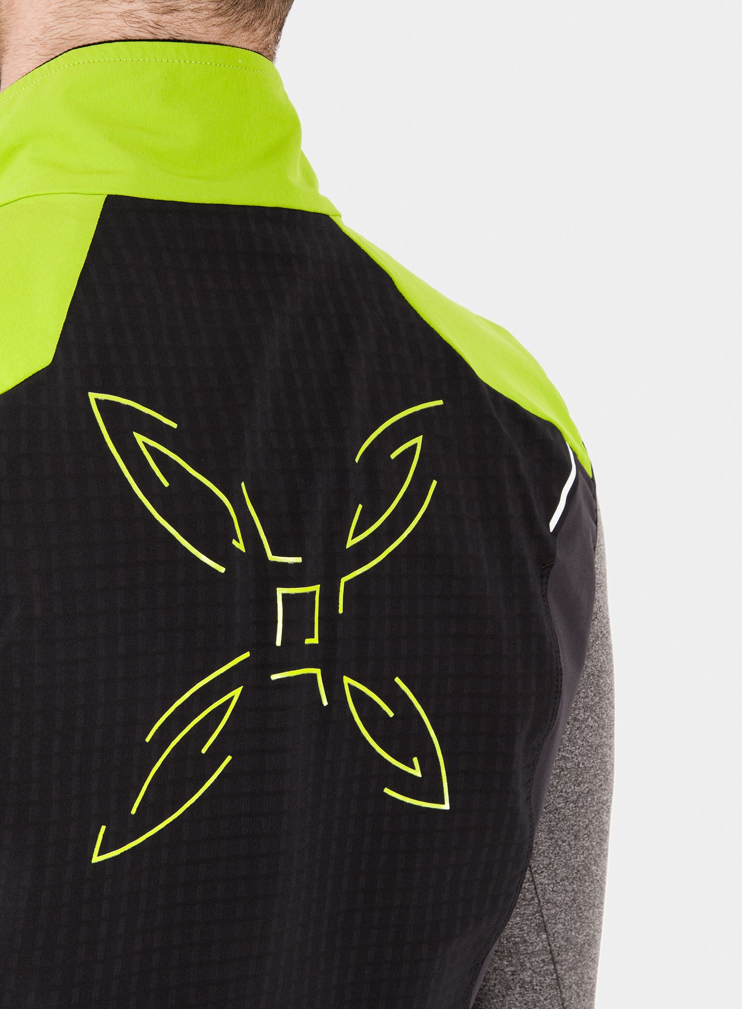 Prsluk Montura Wind Revolution Vest - black/acid green