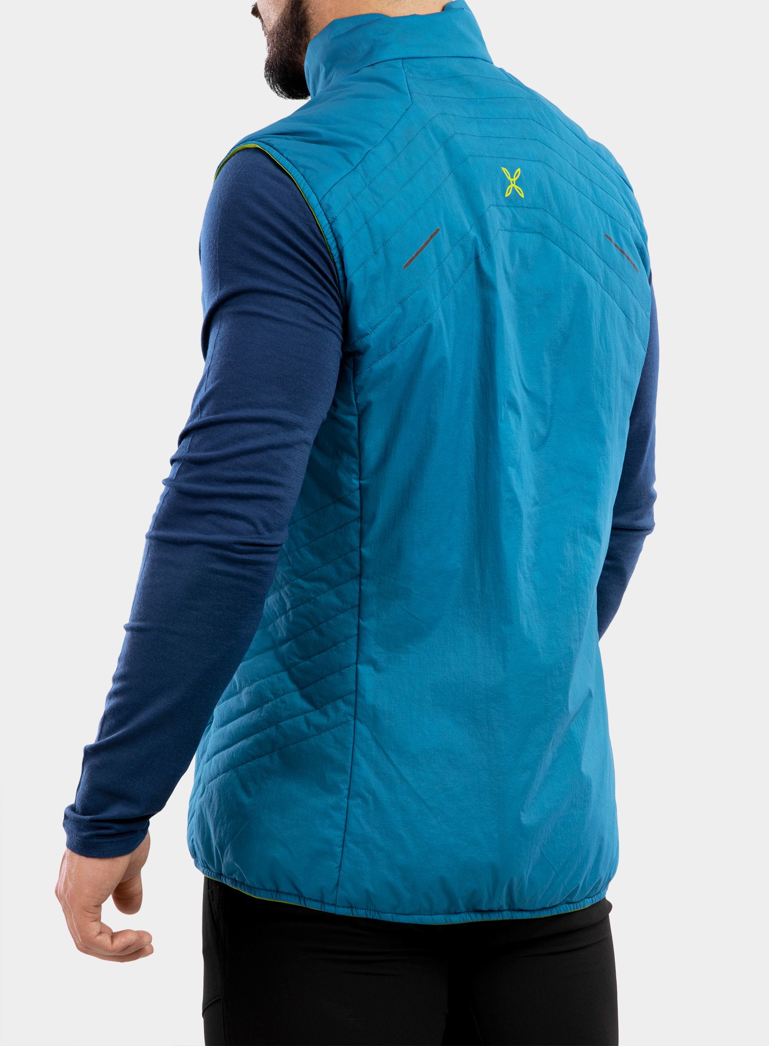 Prsluk Montura Connect Pro Vest - teal blue/acid green