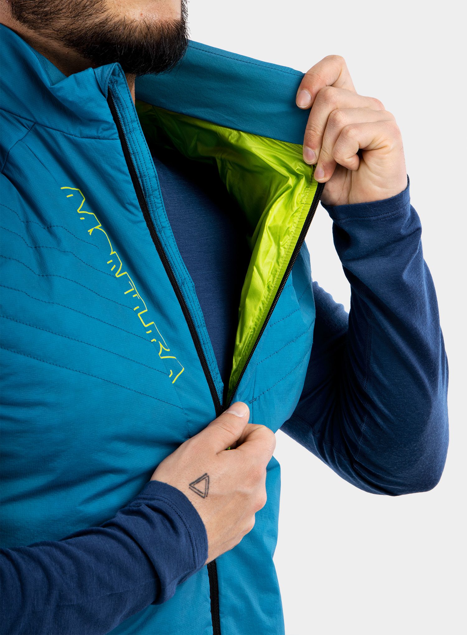 Prsluk Montura Connect Pro Vest - teal blue/acid green