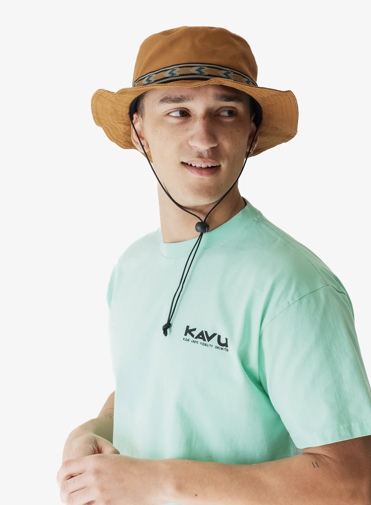 Šešir Kavu Organic Strap Bucket - caramel
