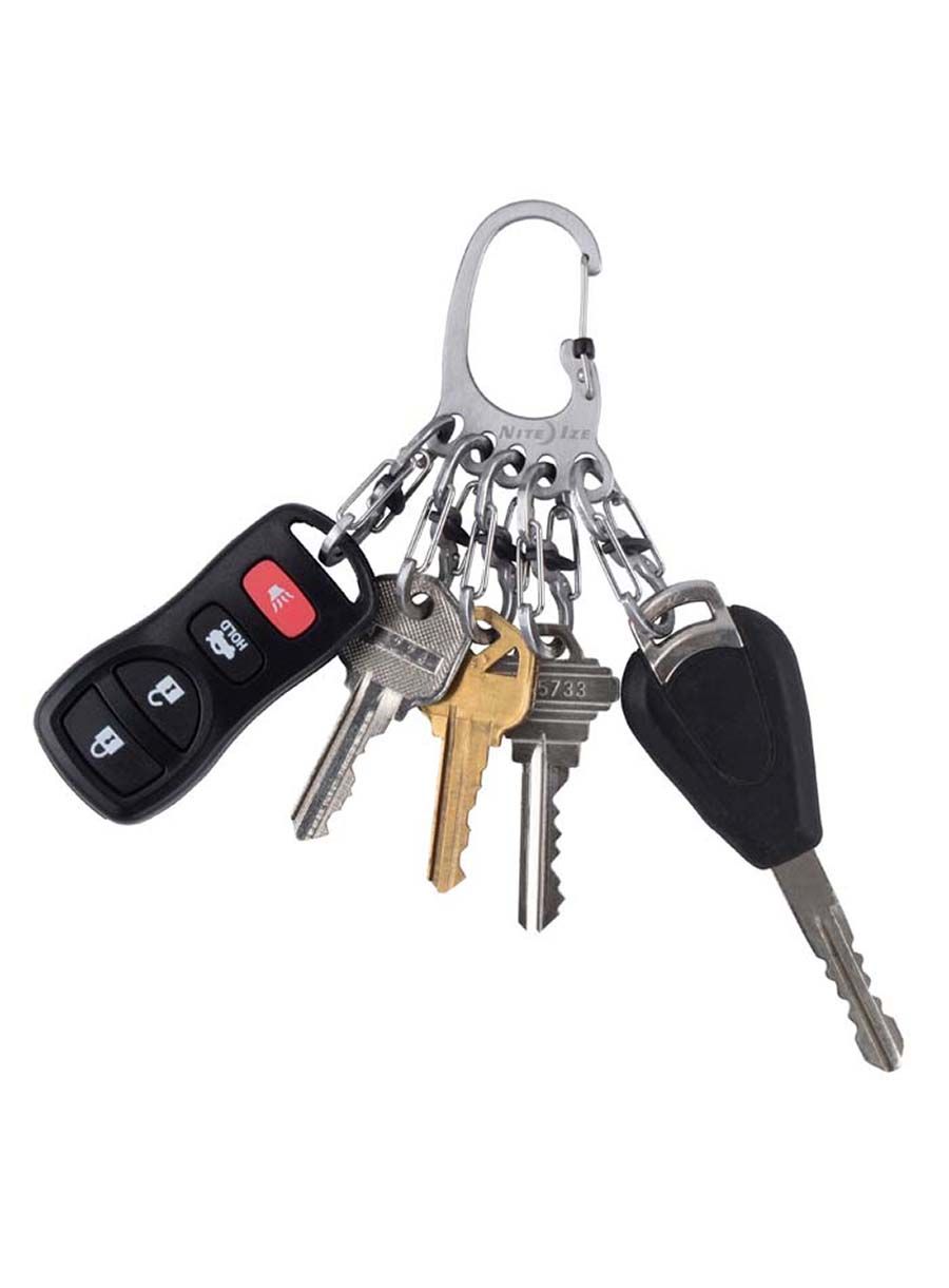 Karabiner Nite Ize BigFoot KeyRack Locker - steel