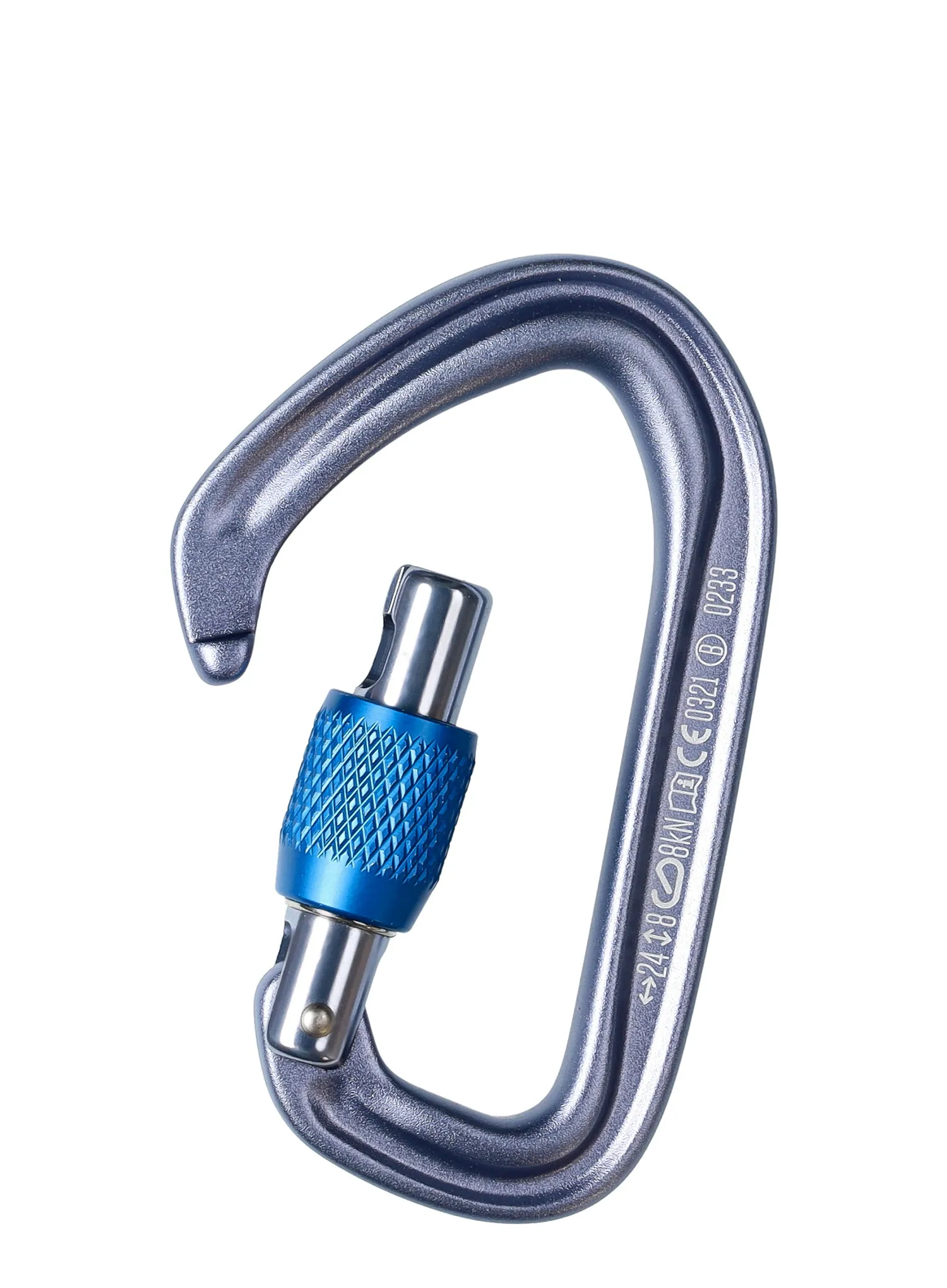 Karabiner za penjanje Black Diamond HotForge Screwgate - gray