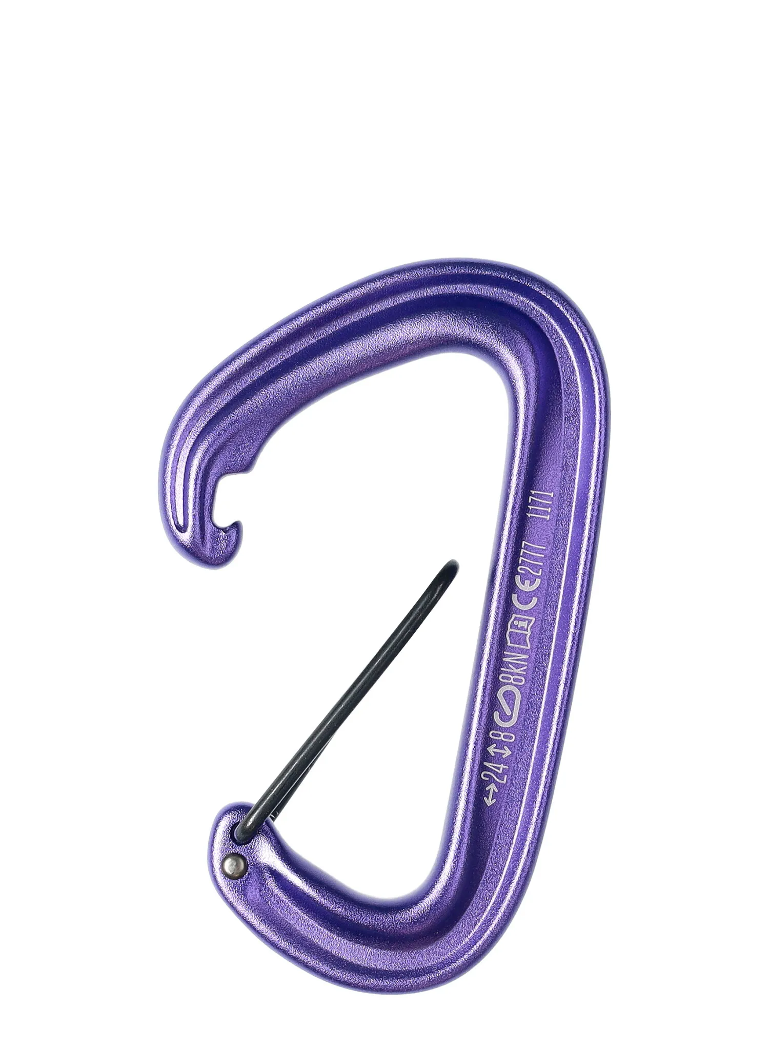 Karabiner za penjanje Black Diamond LiteWire - purple