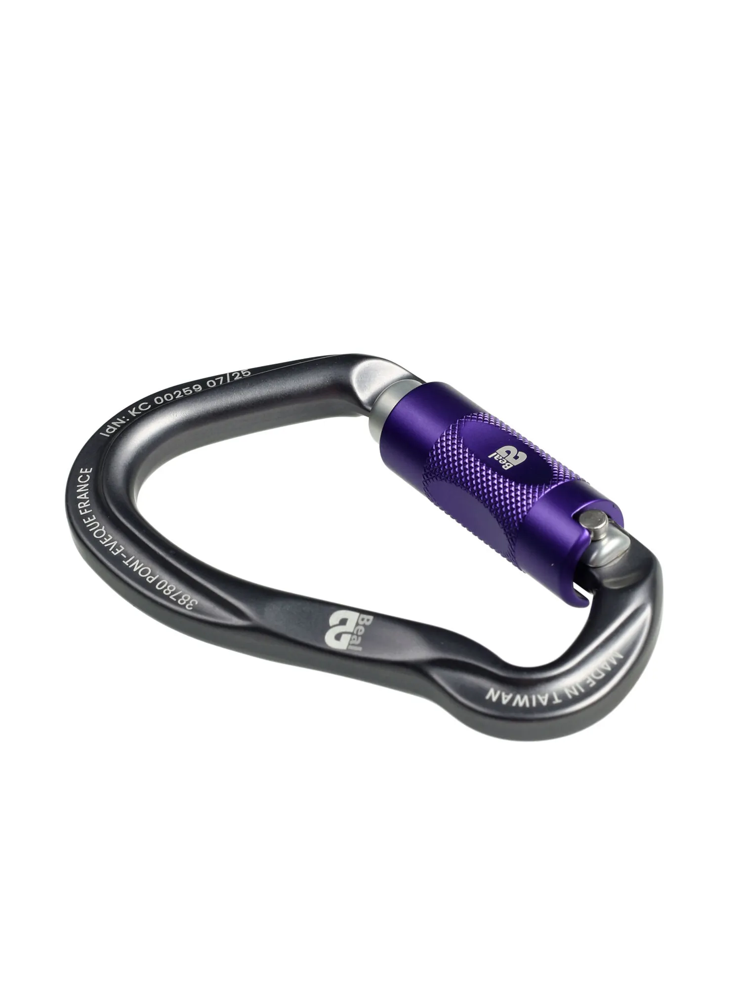 Karabiner za penjanje Beal Be Link Bi Matic - darkstone