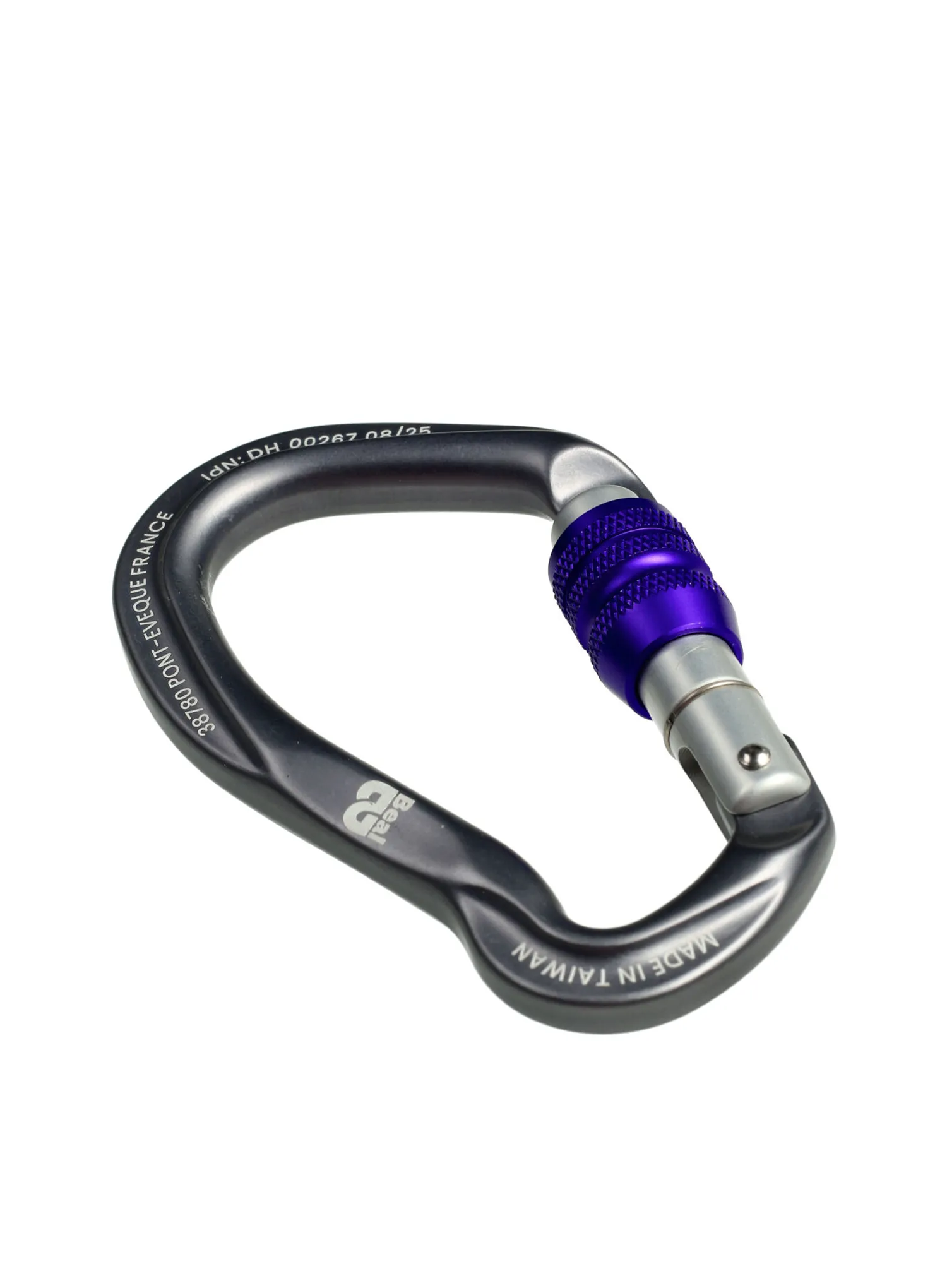 Karabiner za penjanje Beal Be Link Screw - darkstone