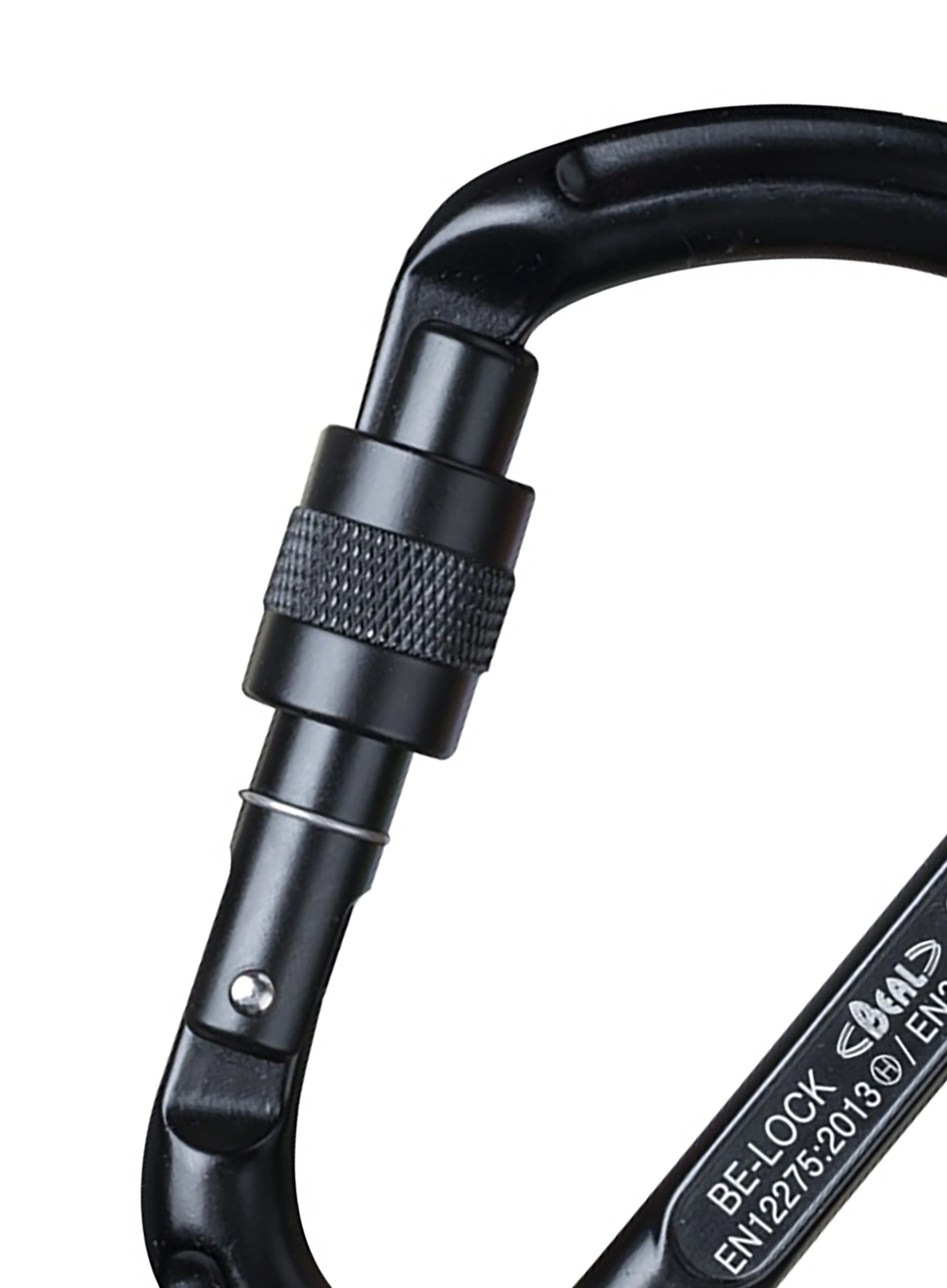 Karabiner za penjanje Beal Be Lock Screw - black
