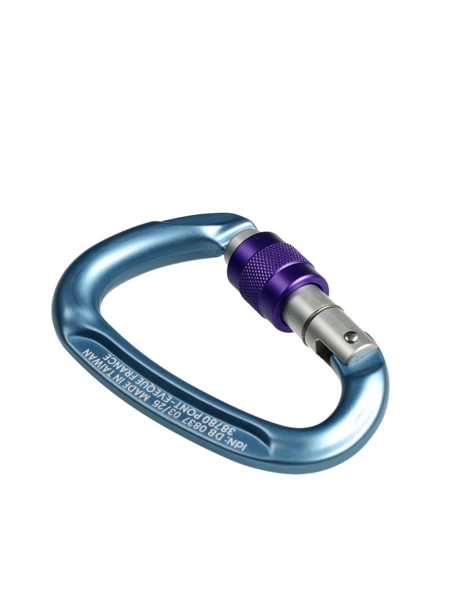 Karabiner za penjanje Beal Be One Screw - blue